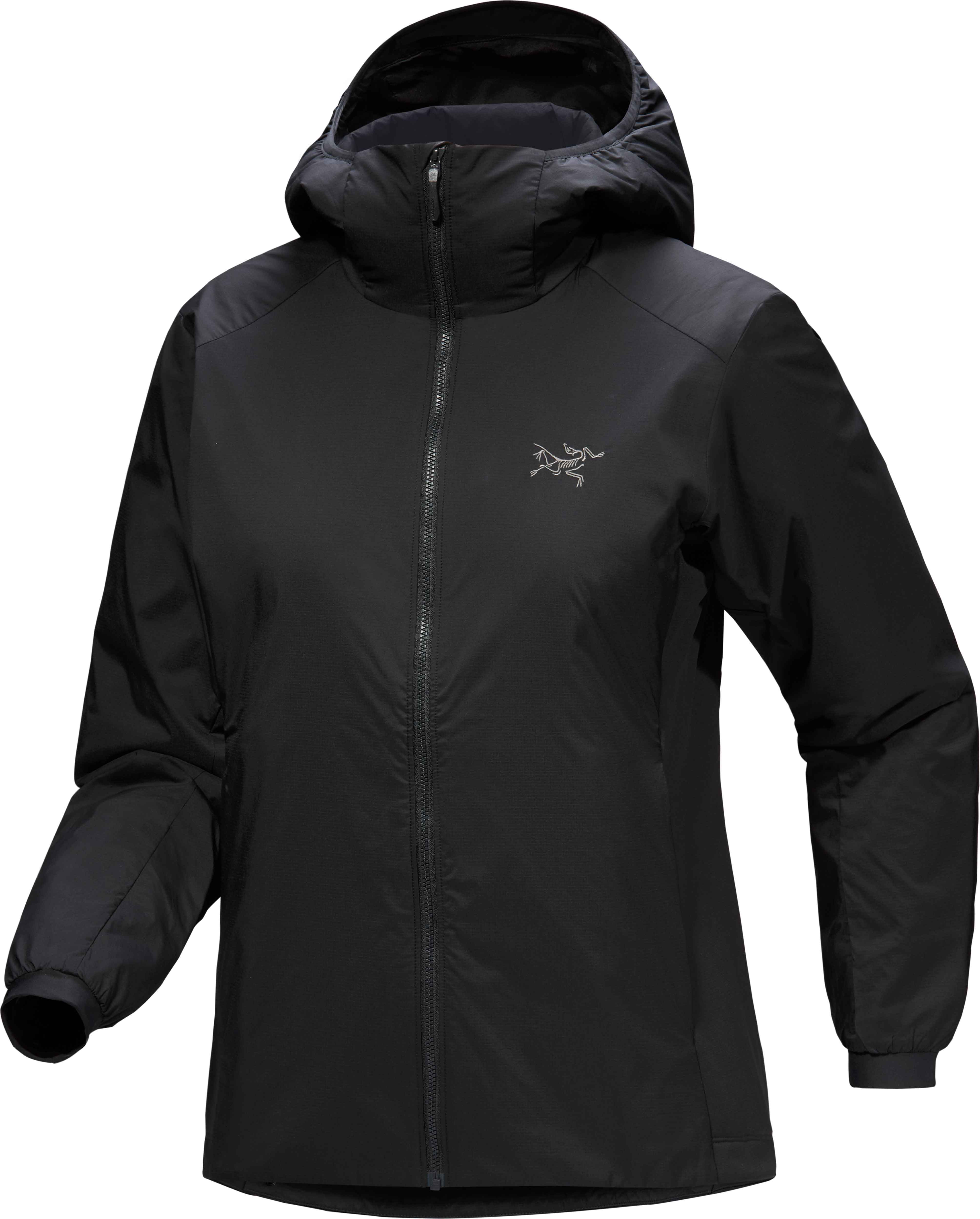 Leichte, isolierende Jacke Atom Hoody W Black für Damen Größe L schwarz