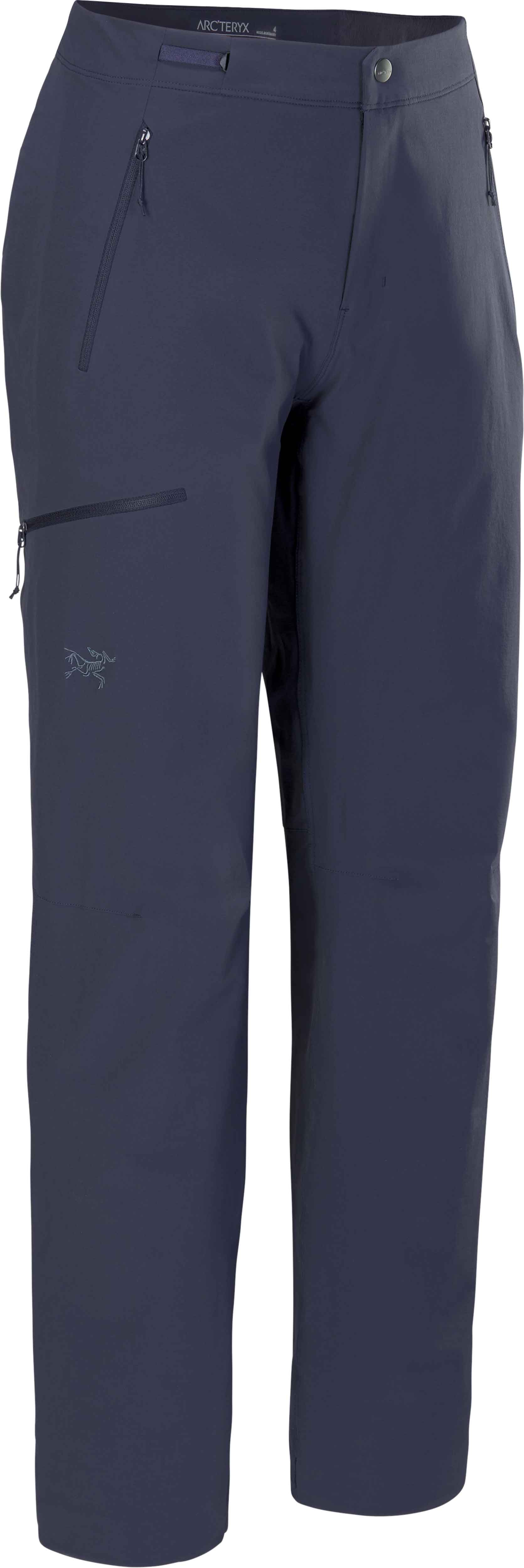 Pantalon softshell léger et extensible - Gamma Pant W Black Sapphire en Nylon - Taille 38 FR - Gris