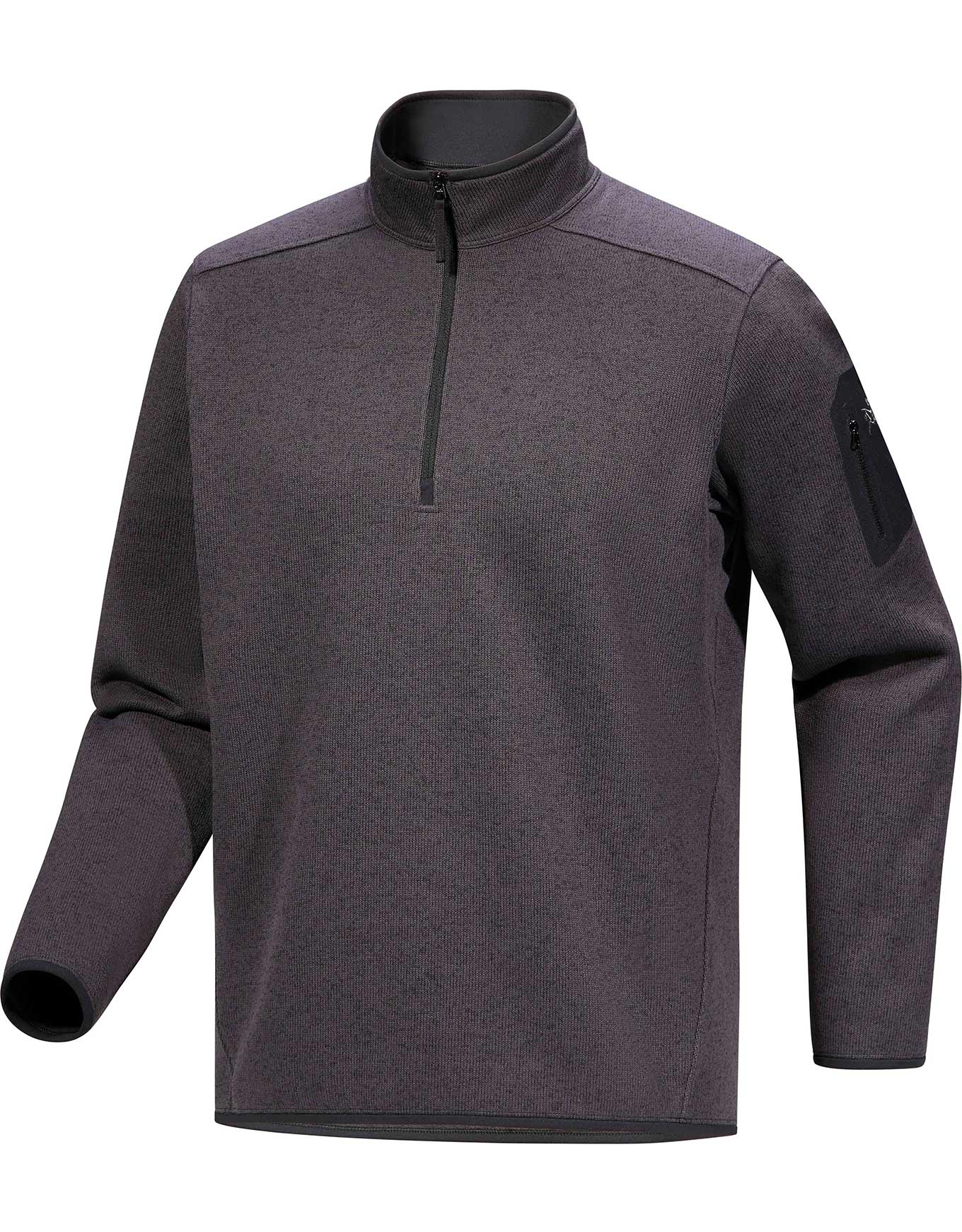 Warmer Halb-Zipper Fleece Covert 1/2 Zip M Black Heather II für Herren Größe M Grau