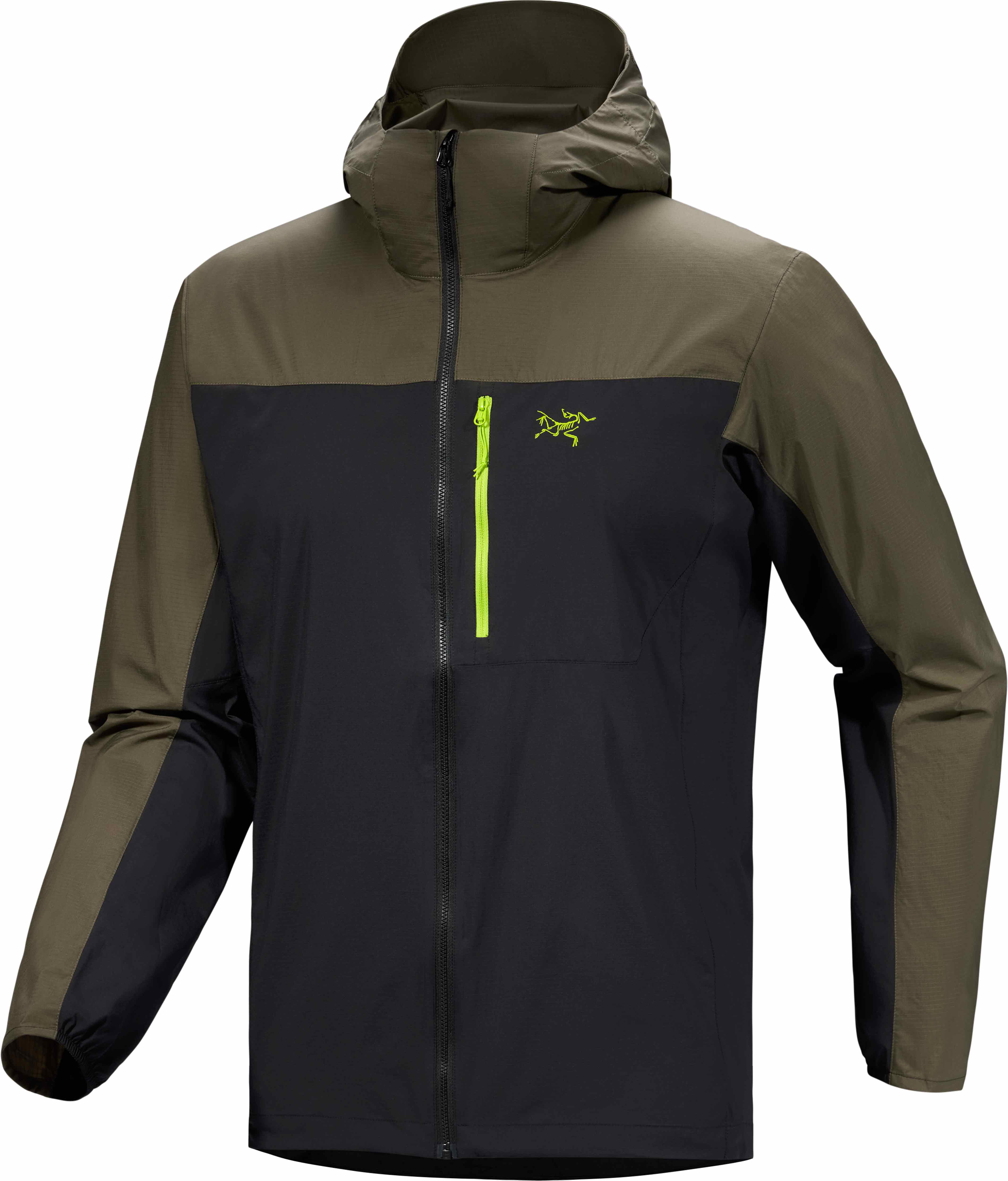 Veste de trail coupe-vent - Squamish Hoody M Spotlight en Nylon - Taille L - Vert