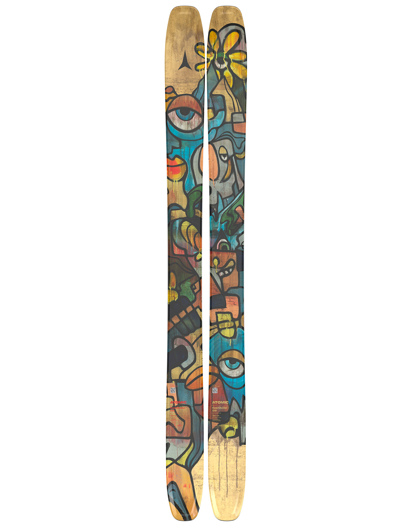 Freeride Ski Bent Chetler 120 2026 aus Wolle Größe 184 cm Gelb