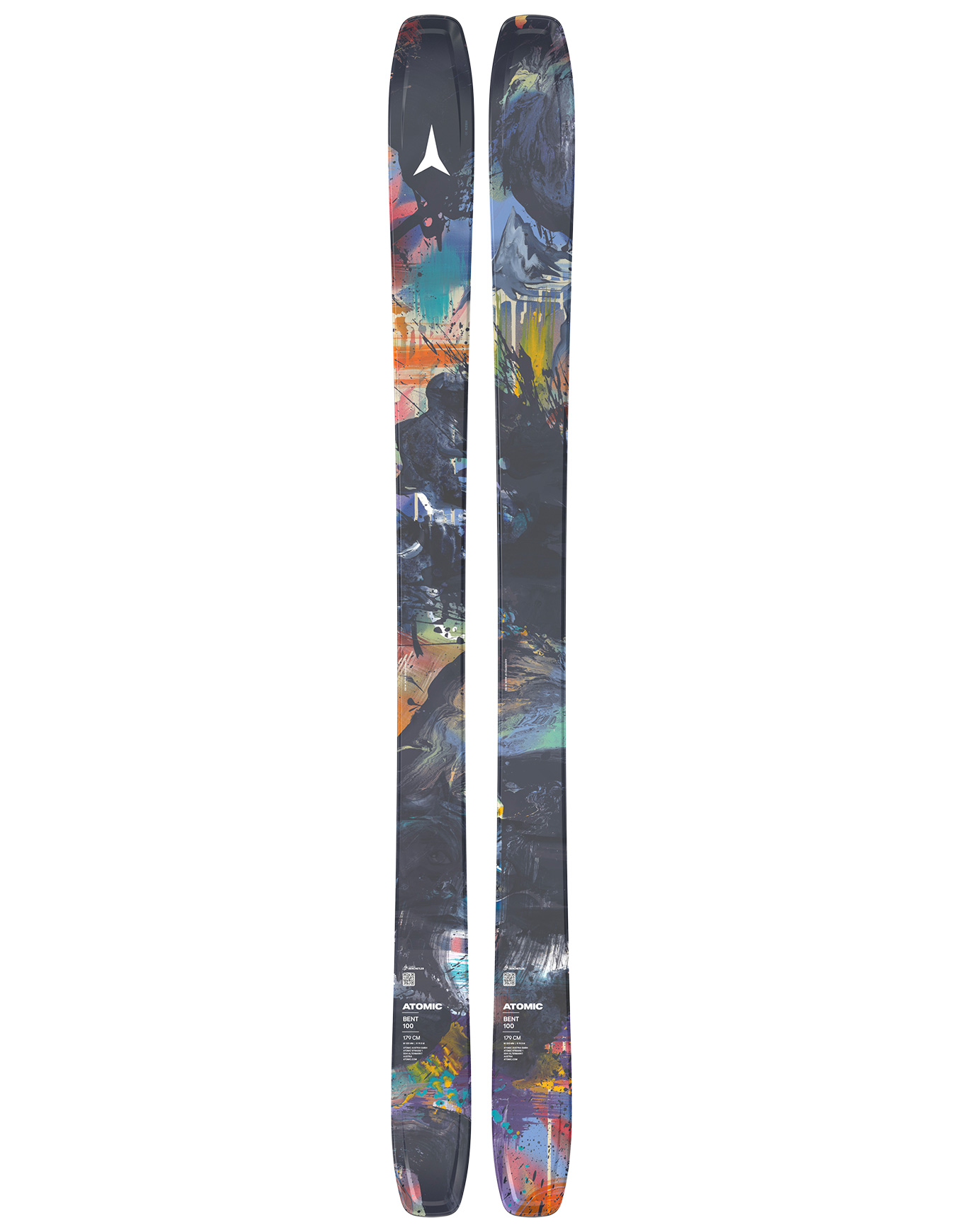 Skis freeride - Bent 100 2027 en Bois - Taille 186 cm - Bleu