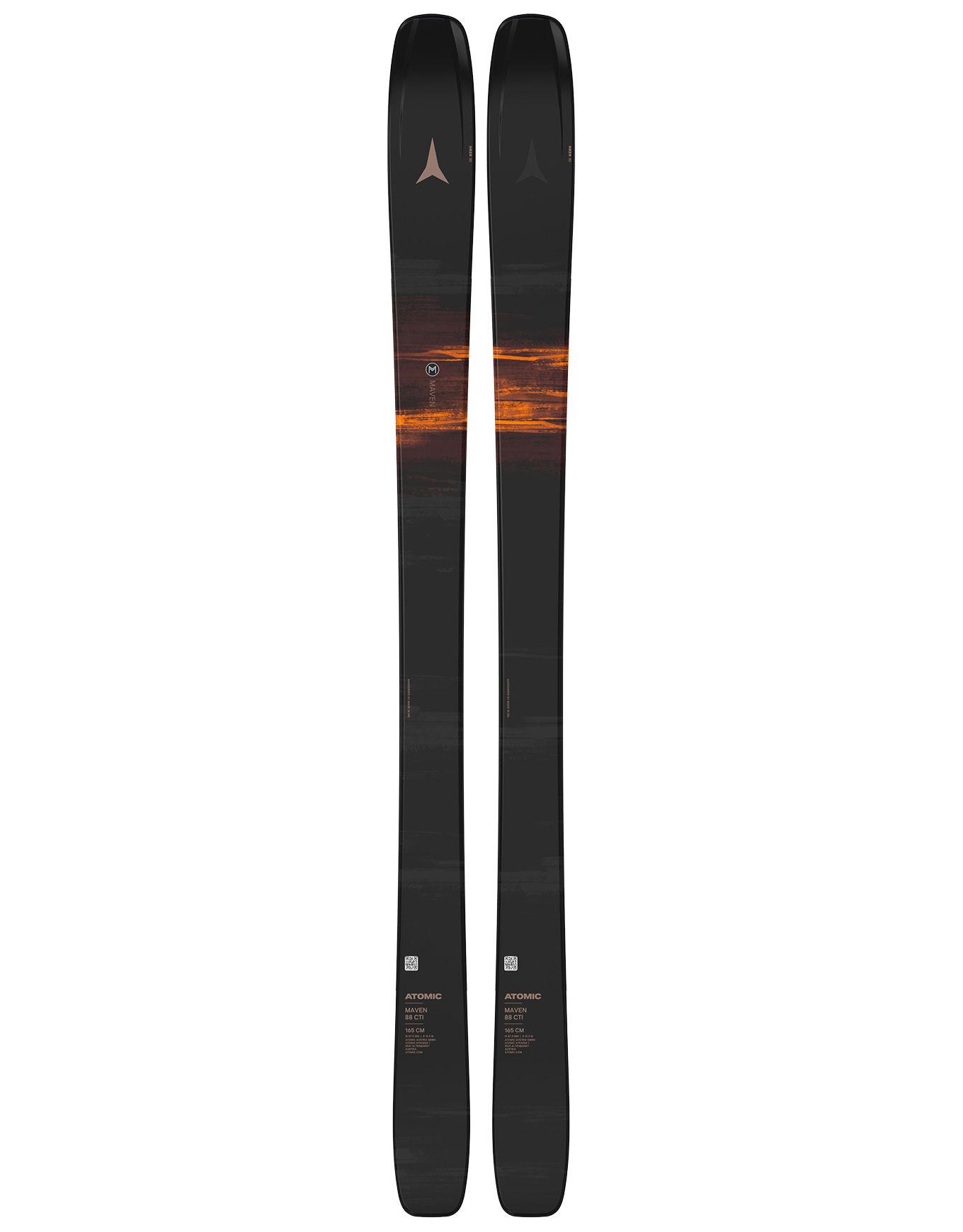 Skis all-mountain - Maven 88 CTI 2027 en Bois - Taille 165 cm - Noir