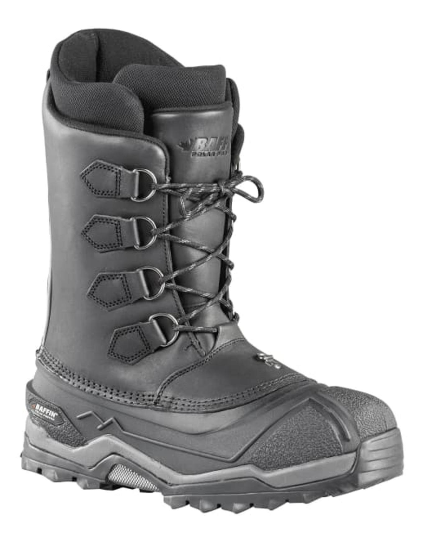Kanadische Stiefel Control Max Black für Herren aus Leder Größe 8 US schwarz