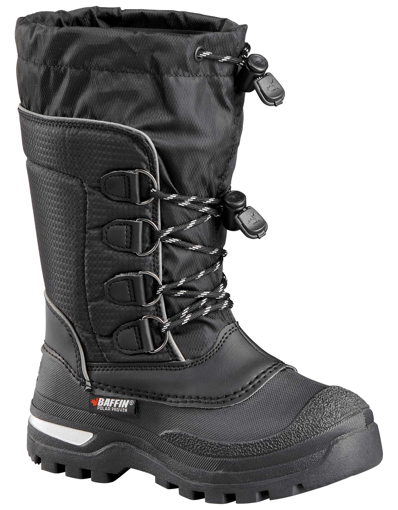 Warme, wasserfeste Stiefel für Schnee Pinetree Black Kindergröße 6 US schwarz