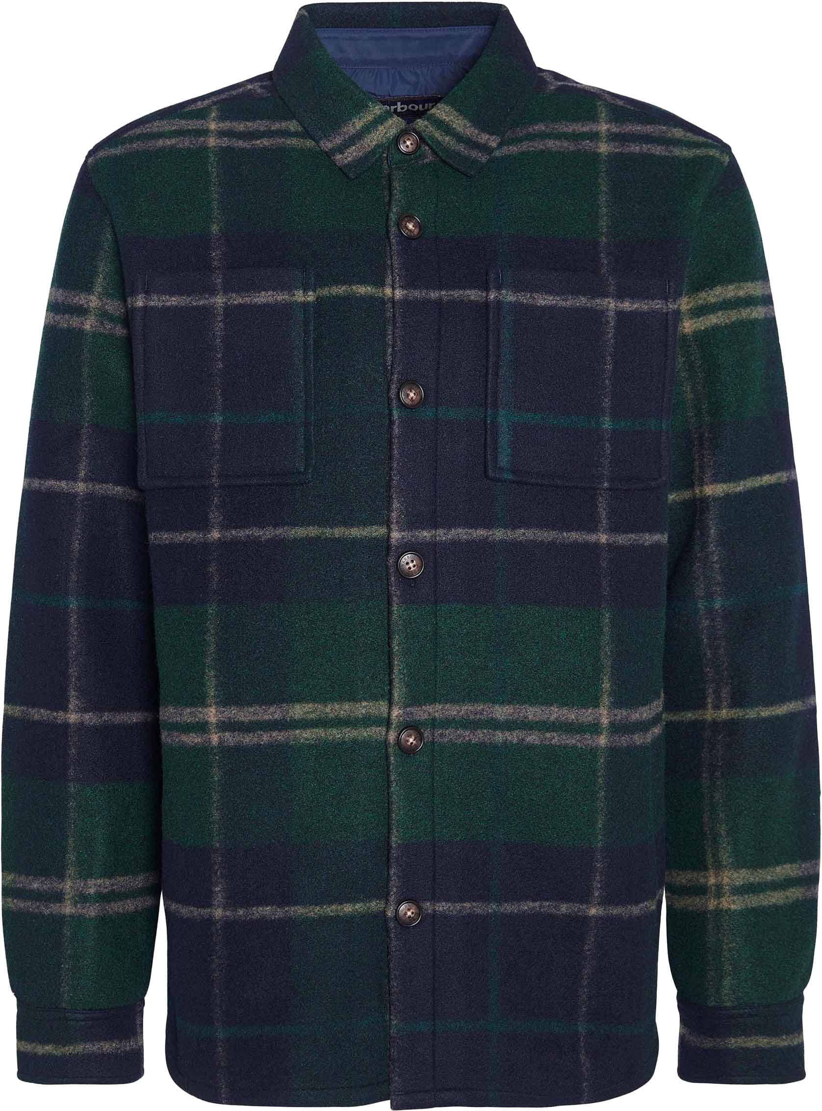 Sur-chemise à motif tartan - Chapter Tailored Check Overshirt Green Loch Tartan - Taille M - Vert