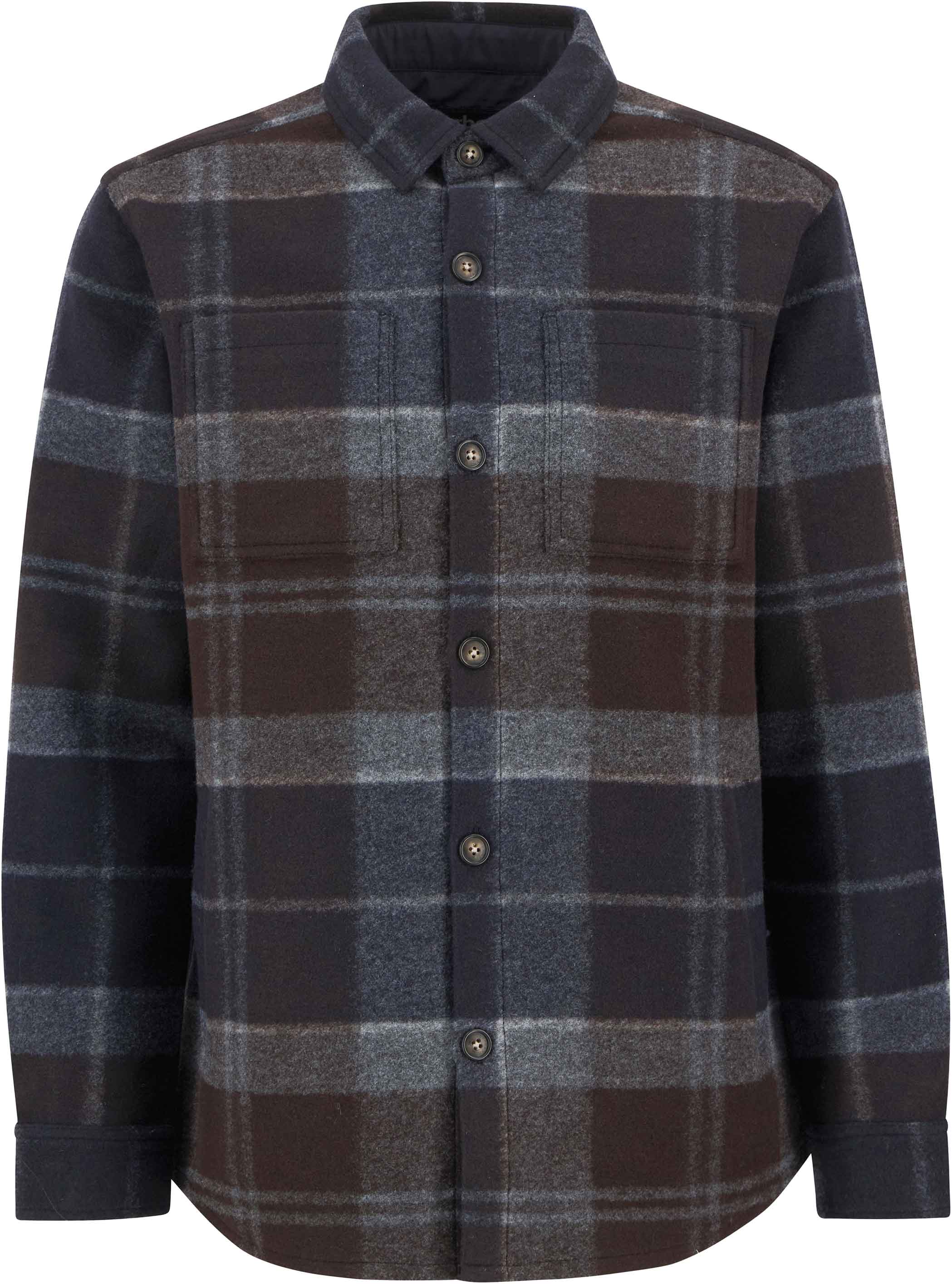 Sur-chemise à motif tartan - Chapter Tailored Check Overshirt Midnight Oak Tartan - Taille M - Navy