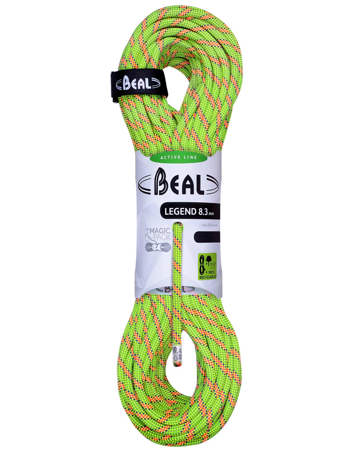 Corde à double d'escalade - Legend 8.3mm Green - Taille 50 m - Vert