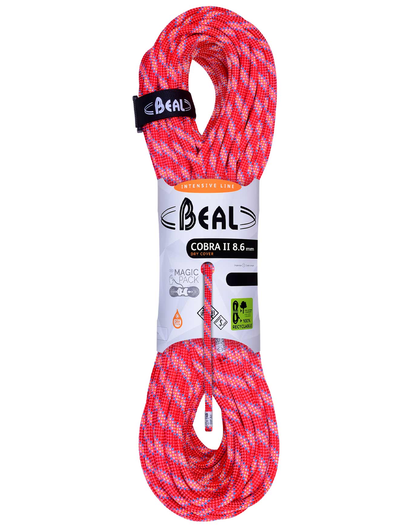 Corde à double - Cobra II 8.6 mm Dry Cover Orange - Taille 50 m