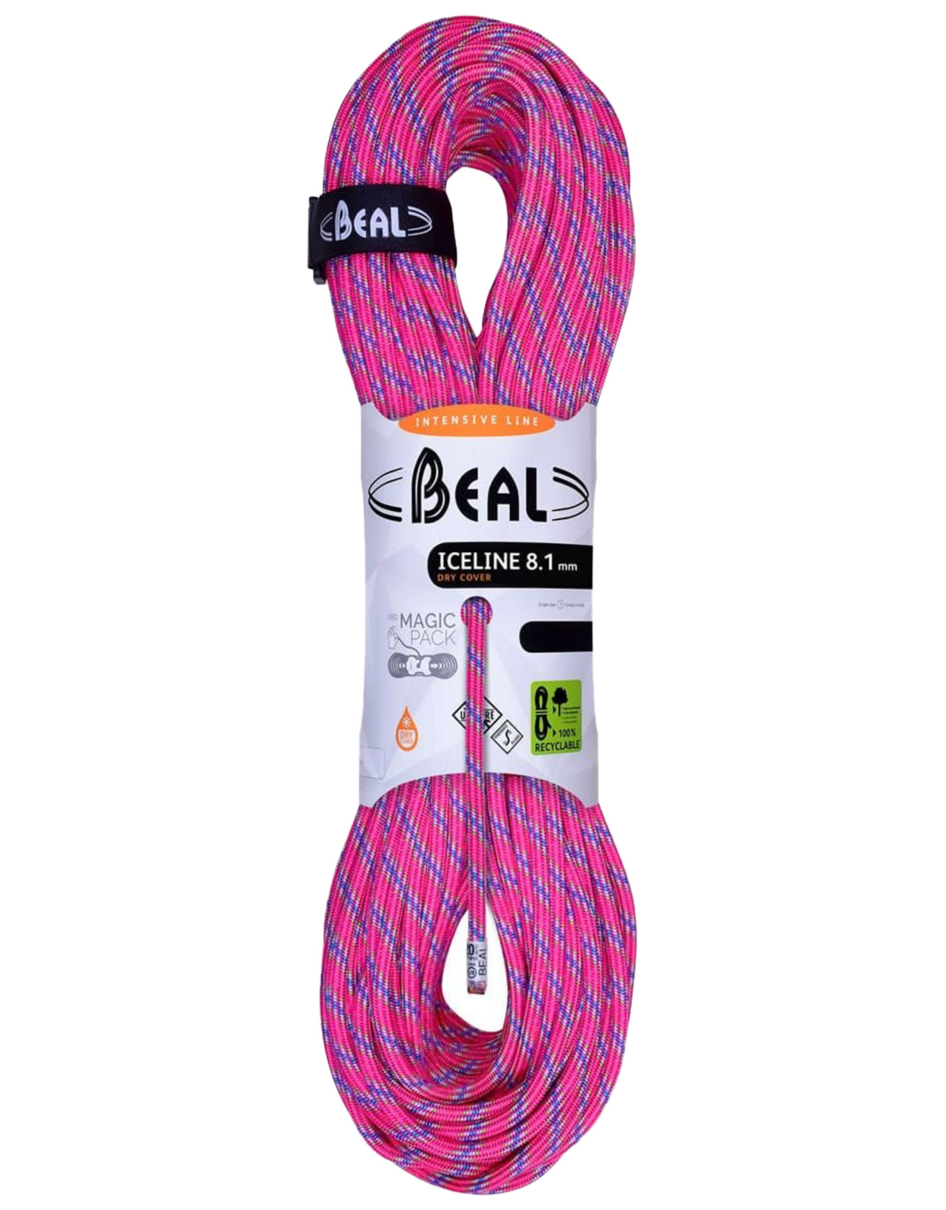 Corde à double - Ice Line 8.1mm Fuchsia - Taille 60 m - Rose