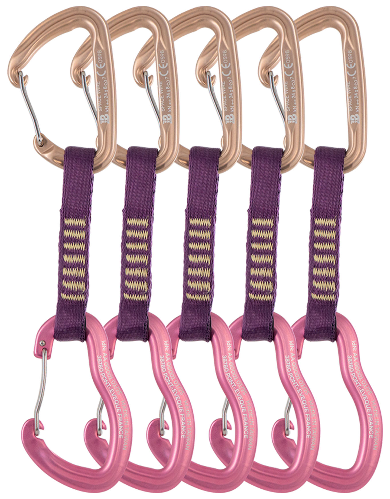 Pack de 5 dégaines légères - Pulp Quickdraw 11cm Pack Matt Pink - Rose