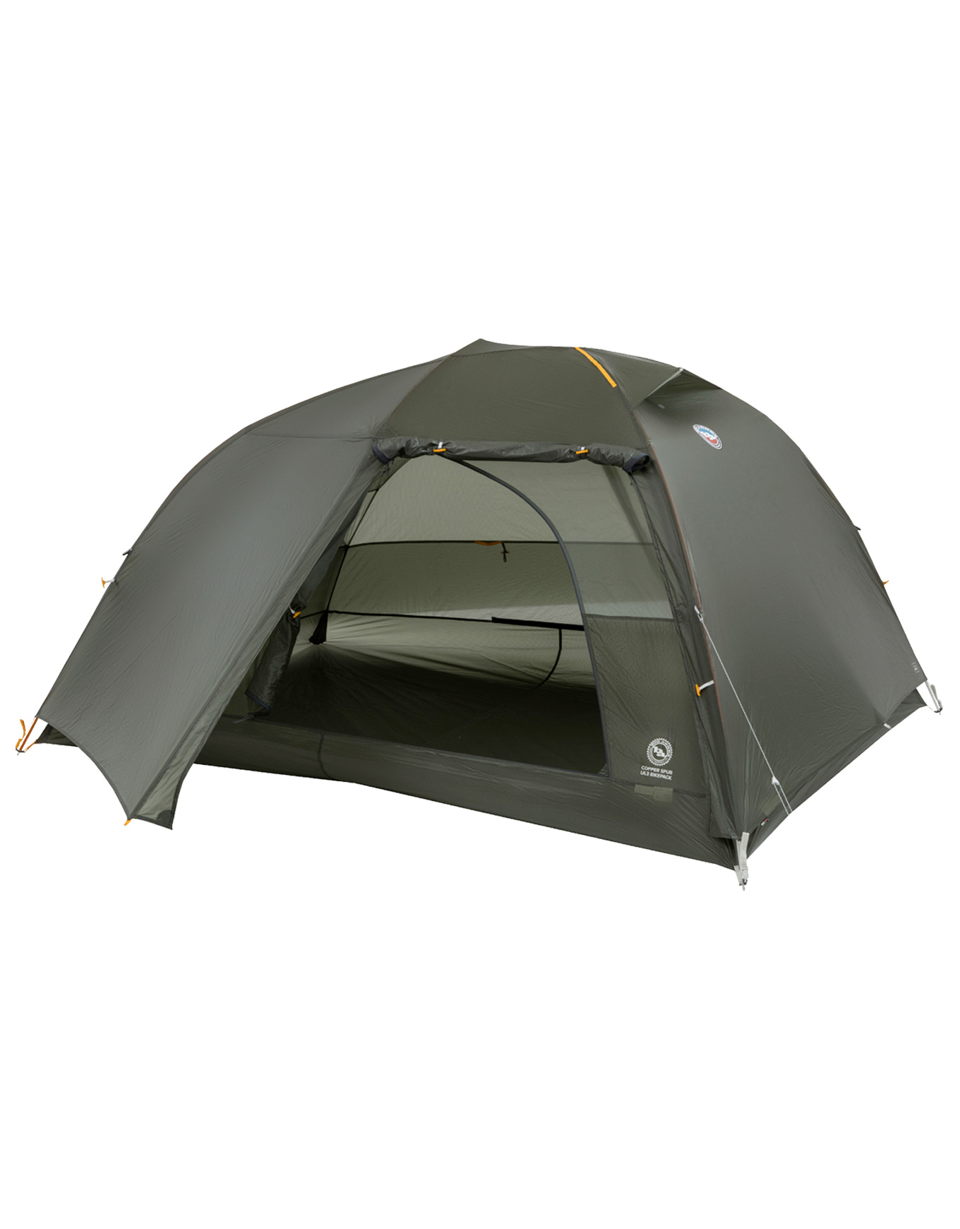 Tente de cyclotourisme compacte et ultra-légère 3 places - Copper Spur UL3 Bikepack - Vert