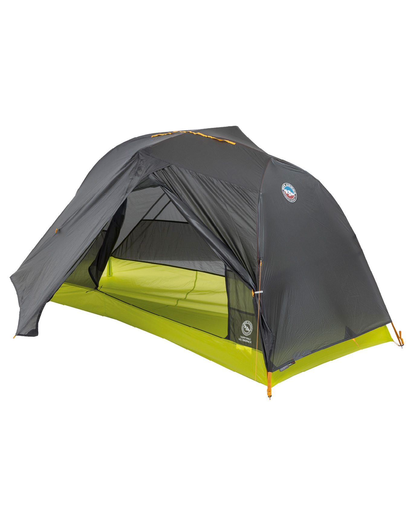 Tente de cyclotourisme ultra-légère 1 place - Tiger Wall UL1 Bikepack en Nylon - Noir