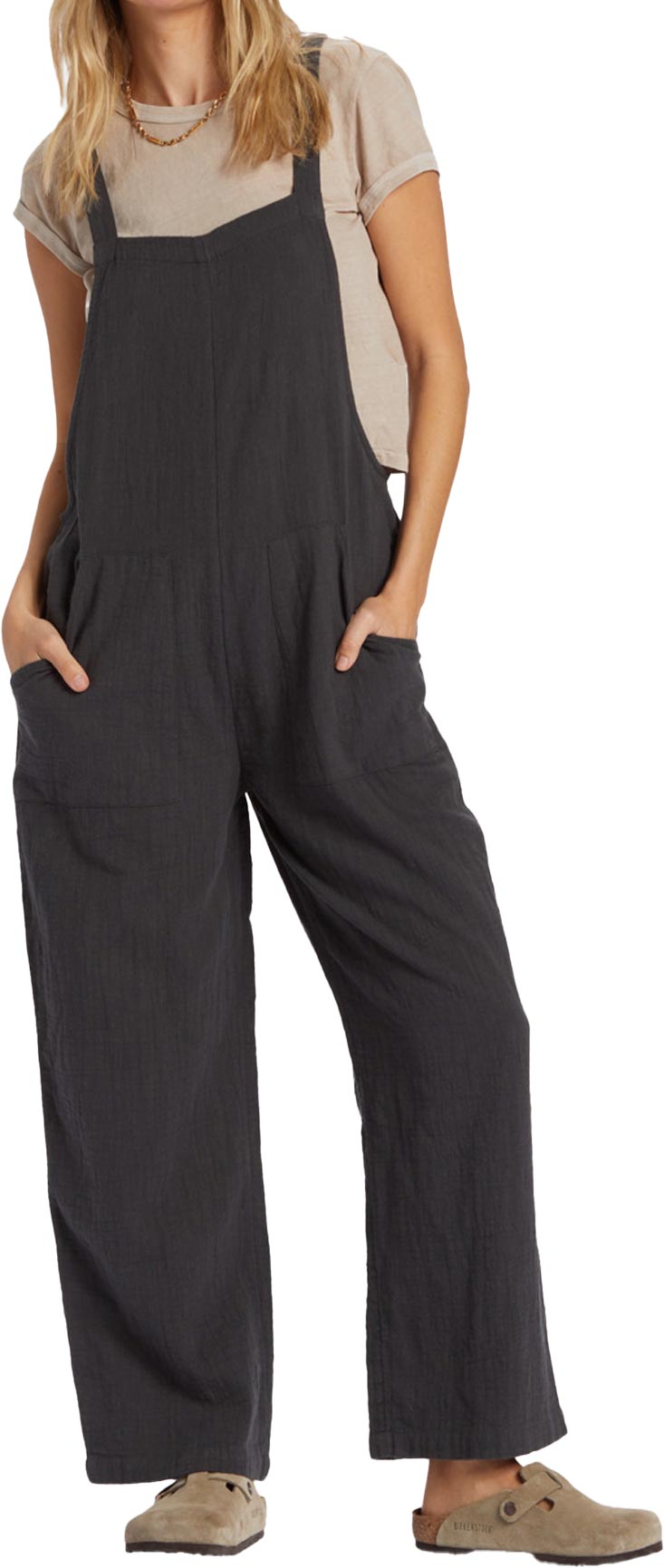 Combinaison en coton - Pacific Time Jumpsuit Black Sands en Coton - Taille S - Noir