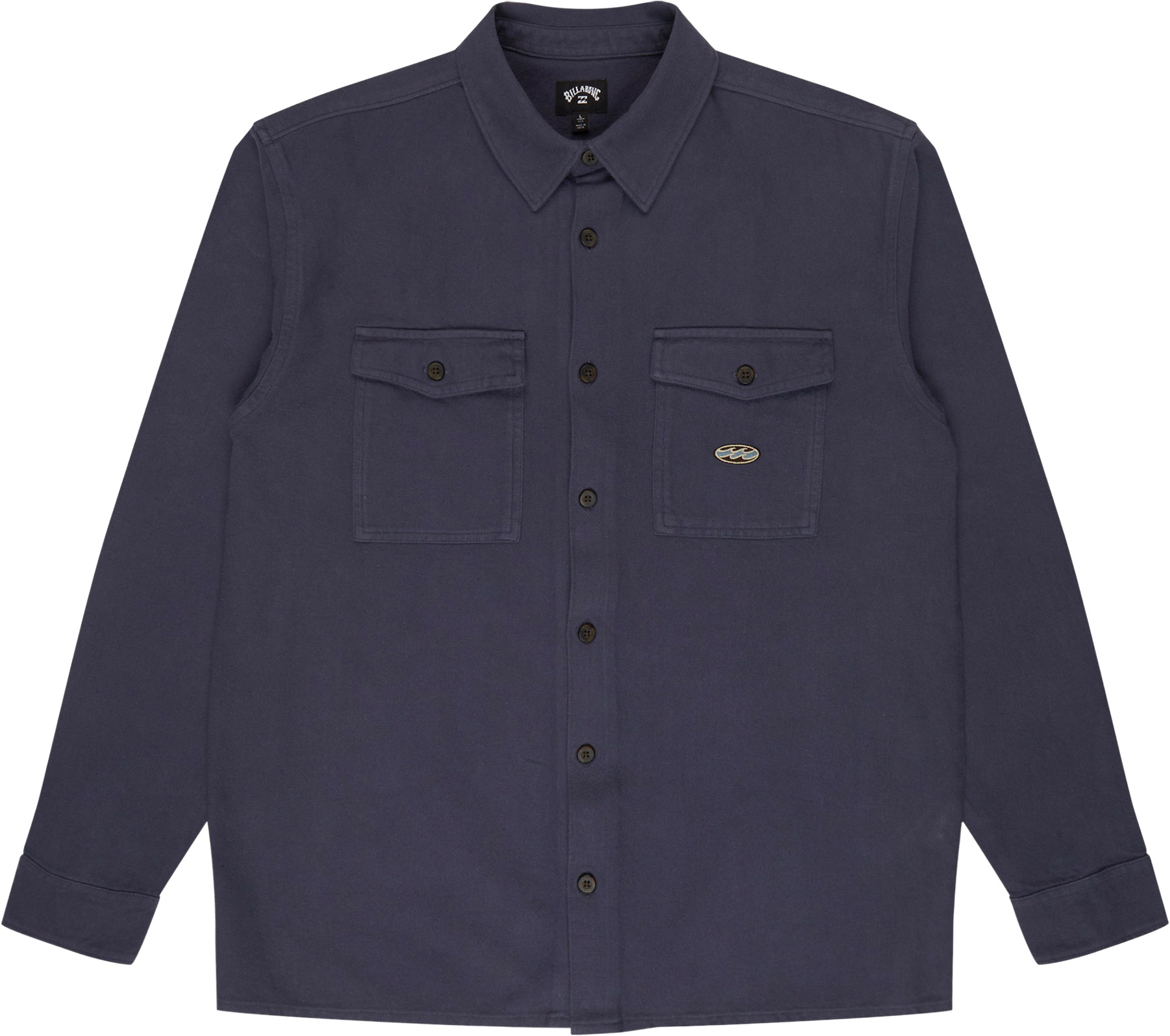 Chemise en flanelle de coton - Del Mar Flannel Charcoal Grey en Coton - Taille M - Gris