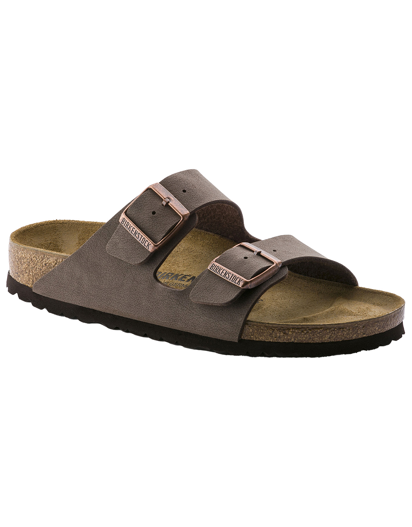 Sandales en suède synthétique - Arizona Birkibuc Regular Mocha - Taille 43 - Marron