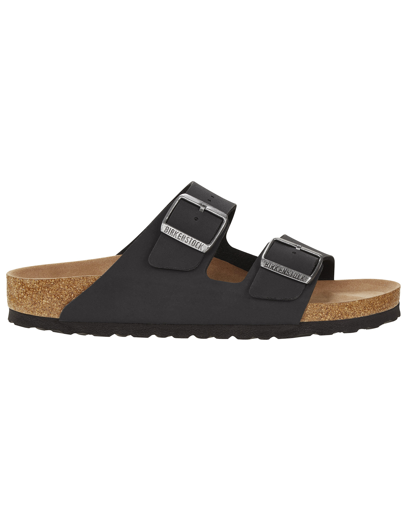 Sandales en matière synthétique - Arizona Vegan Birkibuc Narrow Black - Taille 38 - Noir