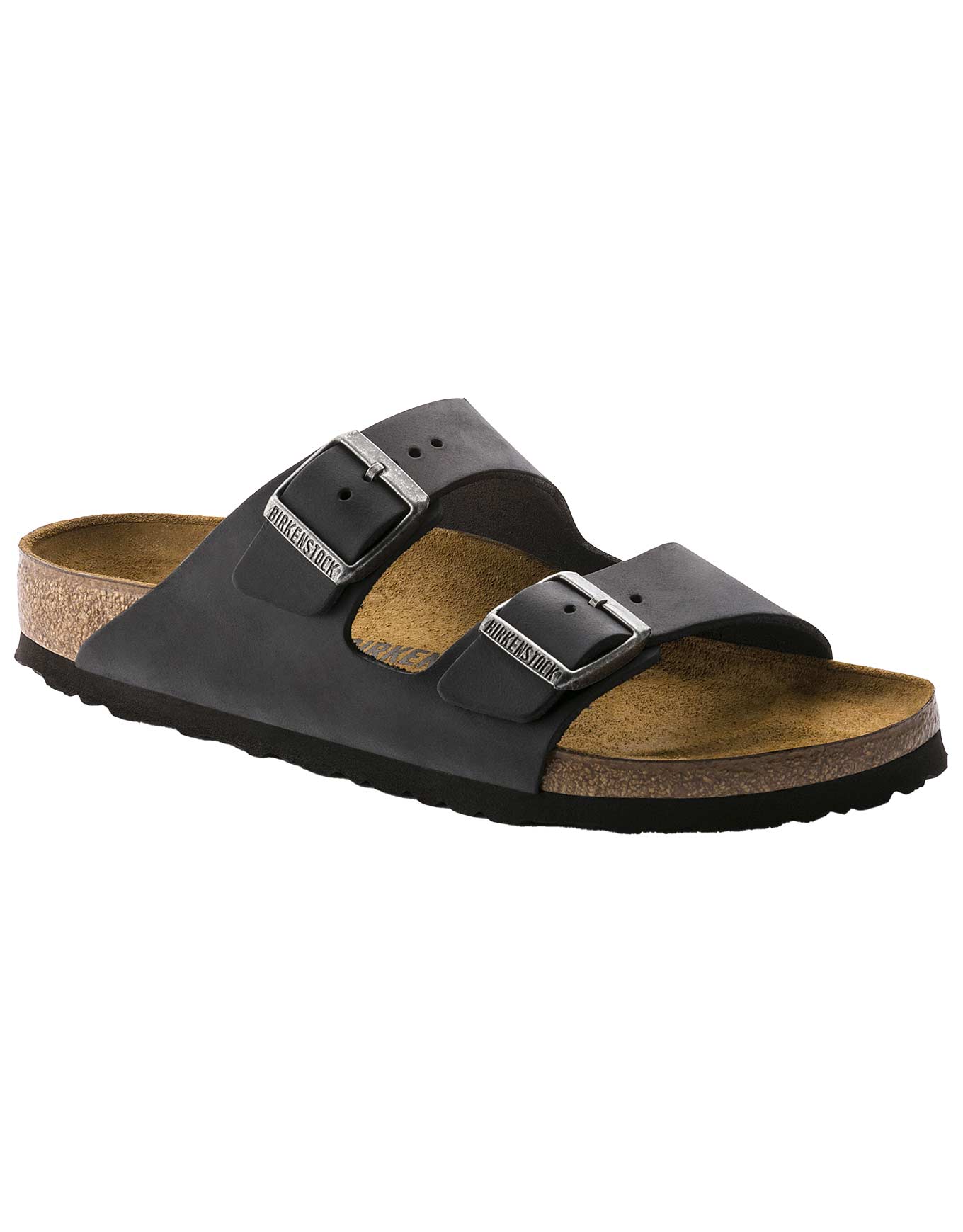 Sandales - Arizona Oiled Leather Black en Cuir - Taille 36 - Noir