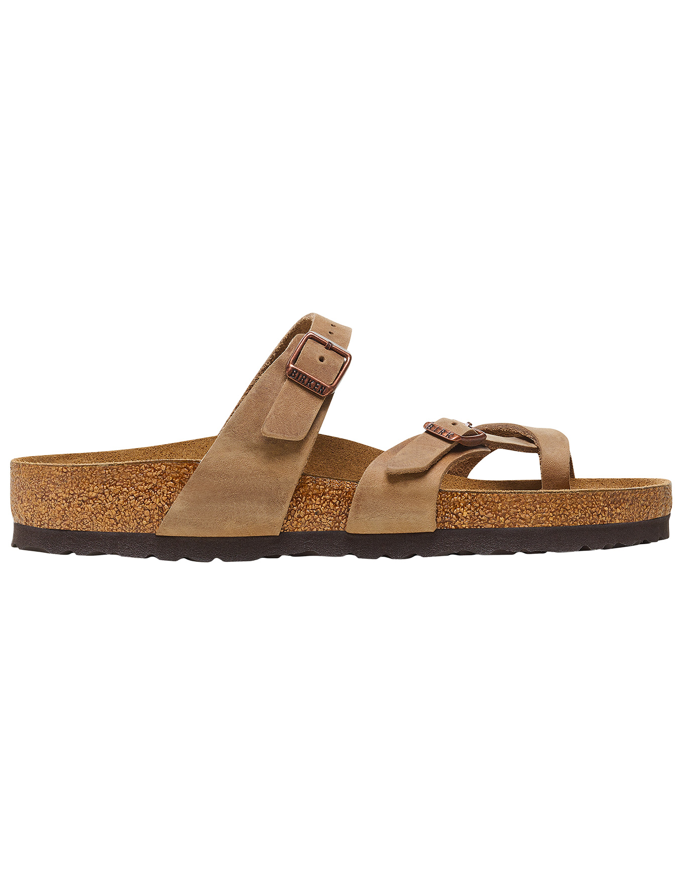 Sandales en cuir huilé - Mayari Oiled Leather Regular Tobacco Brown en Cuir - Taille 37 - Marron