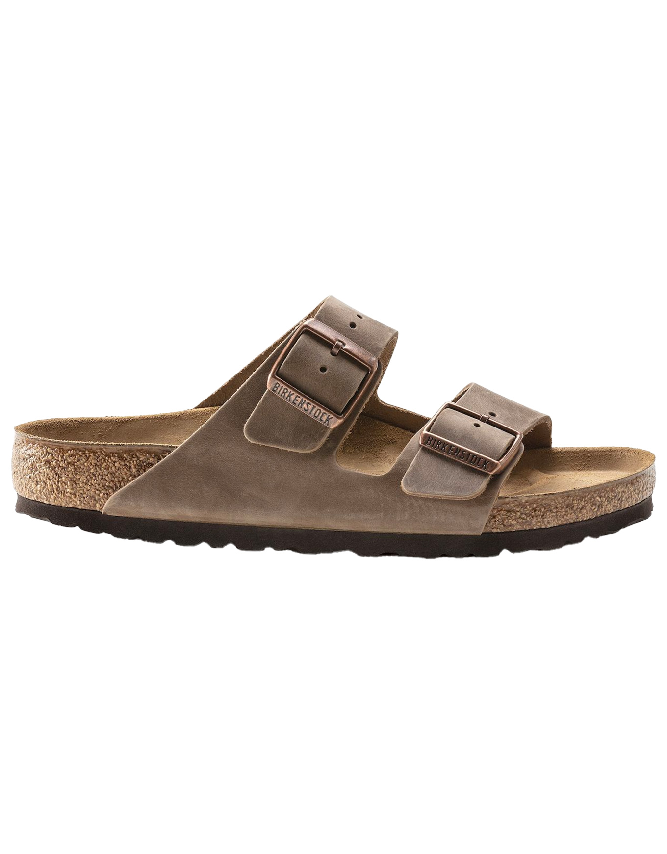 Sandales en cuir - Arizona Oiled Leather Narrow Tobacco Brown en Cuir - Taille 38 - Marron