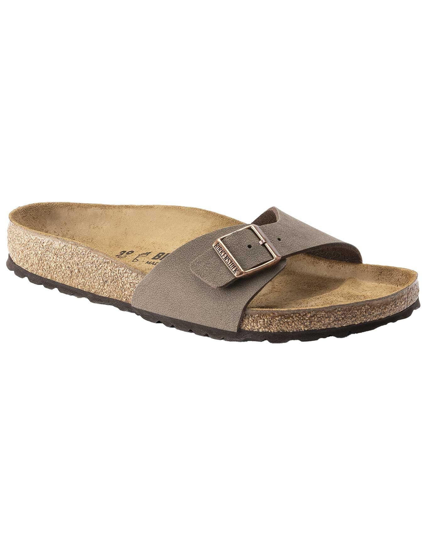 Mules en matière synthétique - Madrid Birkibuc Narrow Mocha - Taille 40 - Marron