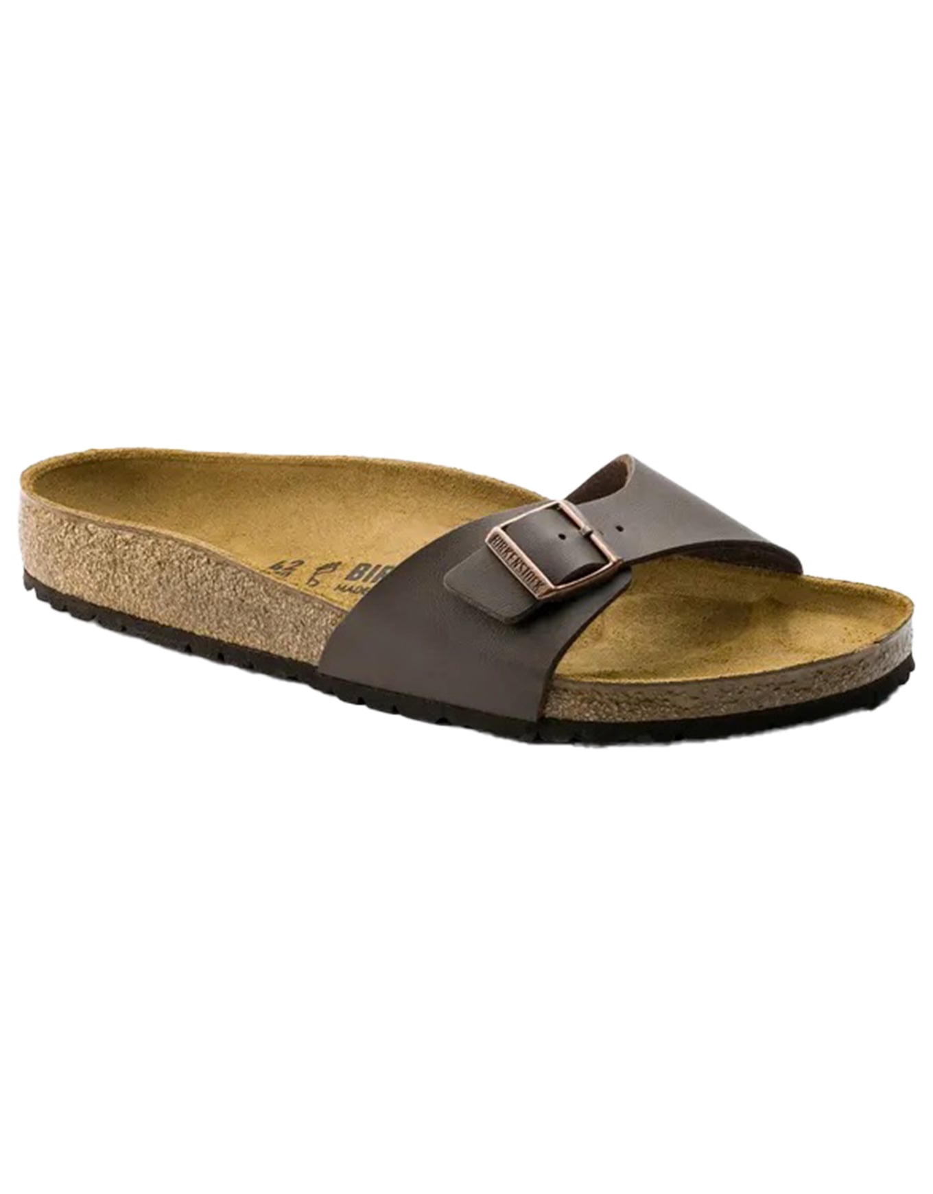 Mules en matière synthétique - Madrid Birko-Flor Narrow Dark Brown en Cuir - Taille 36 - Marron