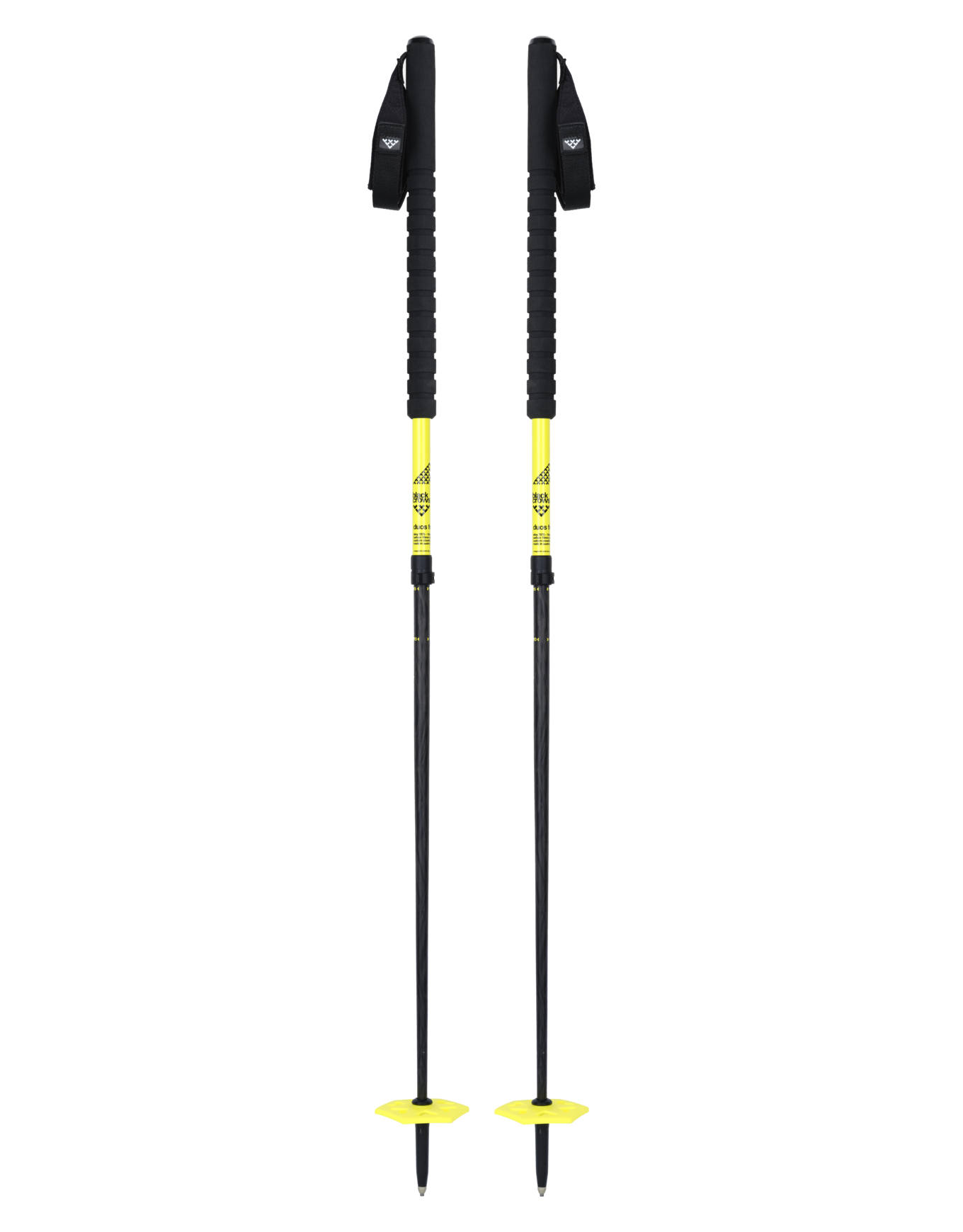 Bâtons de ski de randonnée Duos Freebird Black/Yellow schwarz