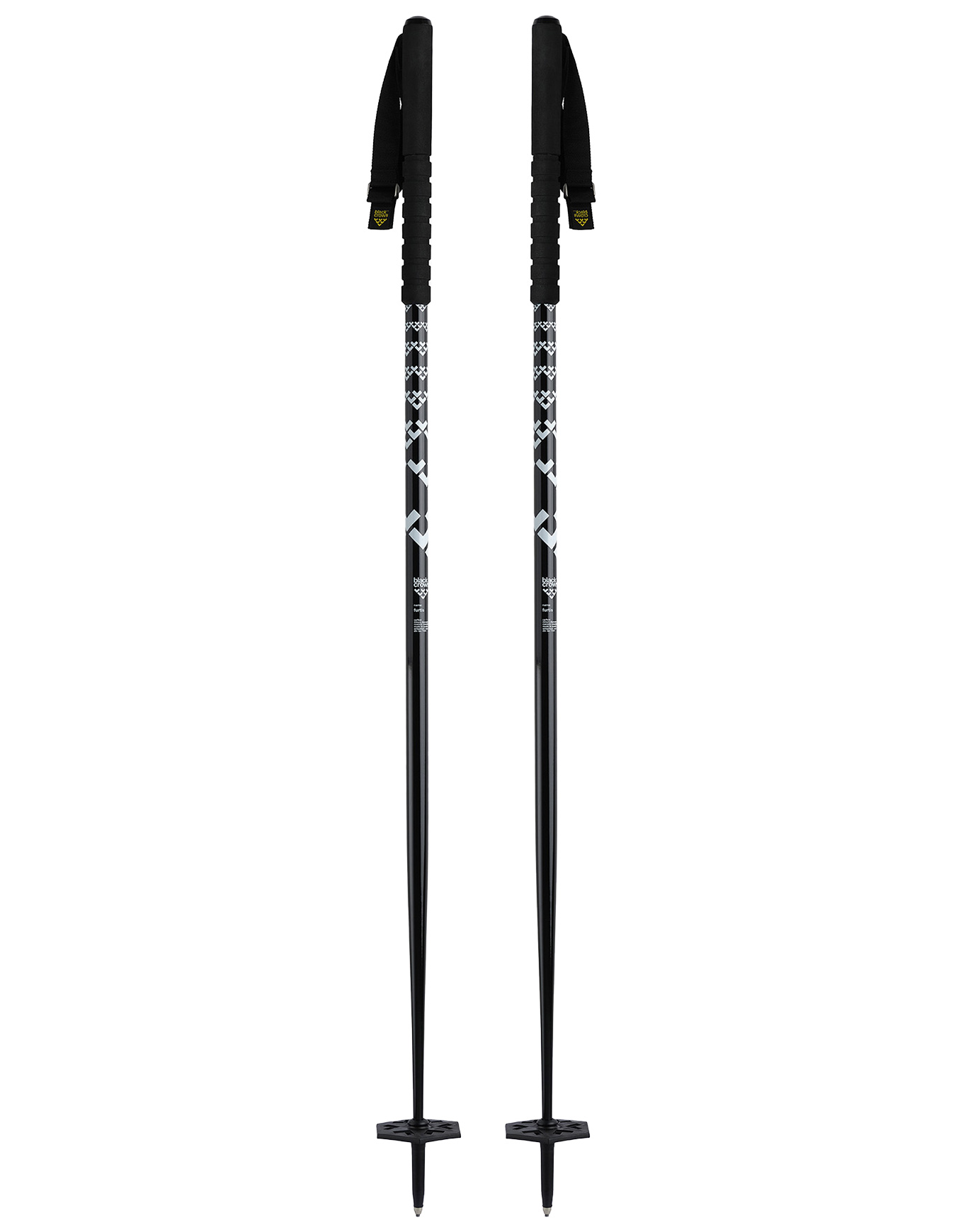 Bâtons de ski Furtis Black/White Größe 135 cm schwarz
