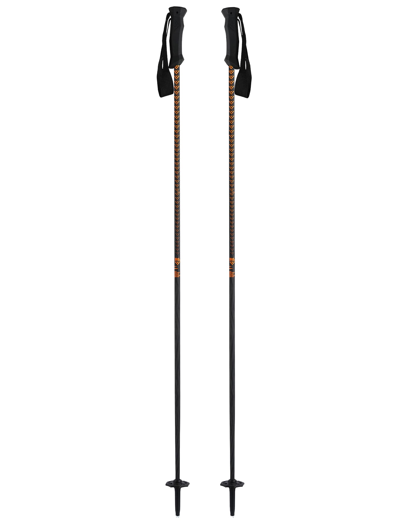 Bâtons de ski en carbone Stans Black/Orange Größe 110 cm schwarz