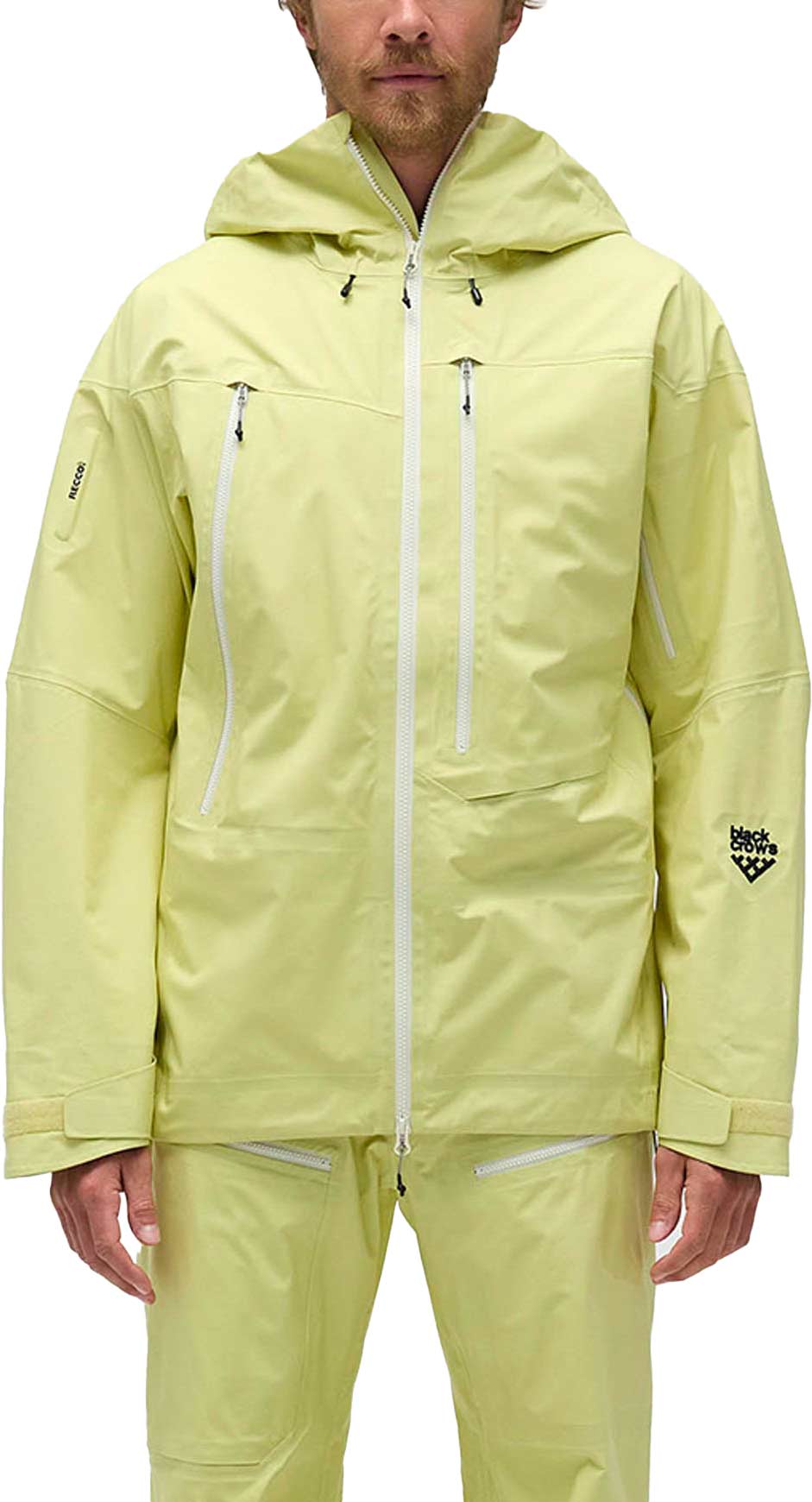 Wasserfeste und atmungsaktive Skijacke M 3L Freebird Jkt Wax Yellow für Herren Größe M Gelb