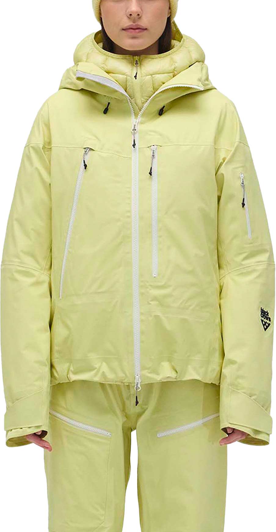Veste de ski imperméable et respirante - W 3L Freebird Jkt Wax Yellow - Taille M - Jaune