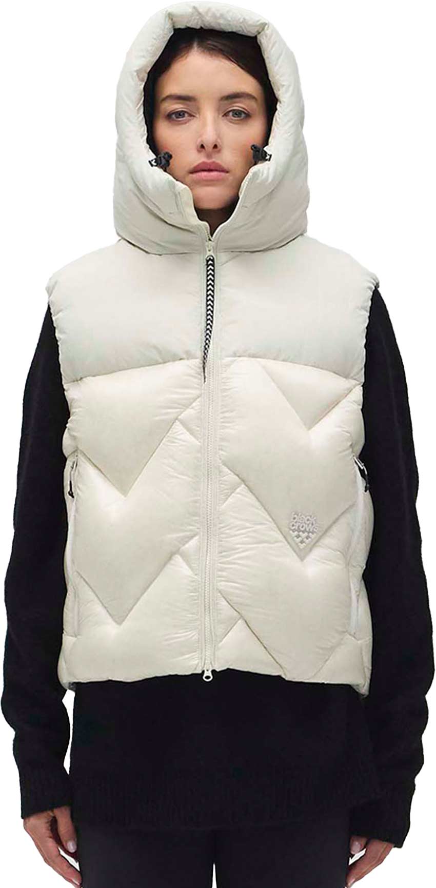 Doudoune chaude et résistante en duvet - U Plumis Vest Off White Natural en Matières Recyclées - Taille M - Beige