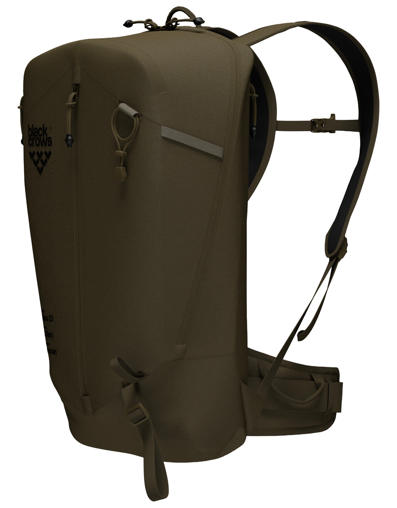 Rucksack fĂĽr Ski Dorsa 22 Olive/Green Khaki