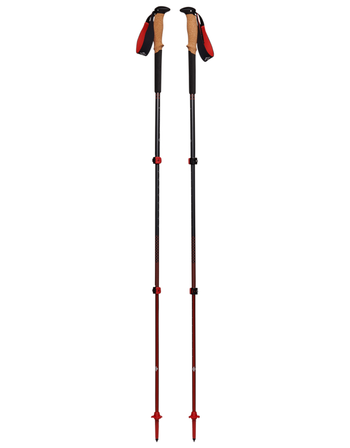 Bâtons de randonnée 4 saisons - Pursuit Trekking Poles Charcoal/Octane en Aluminium - Taille M/L - Noir