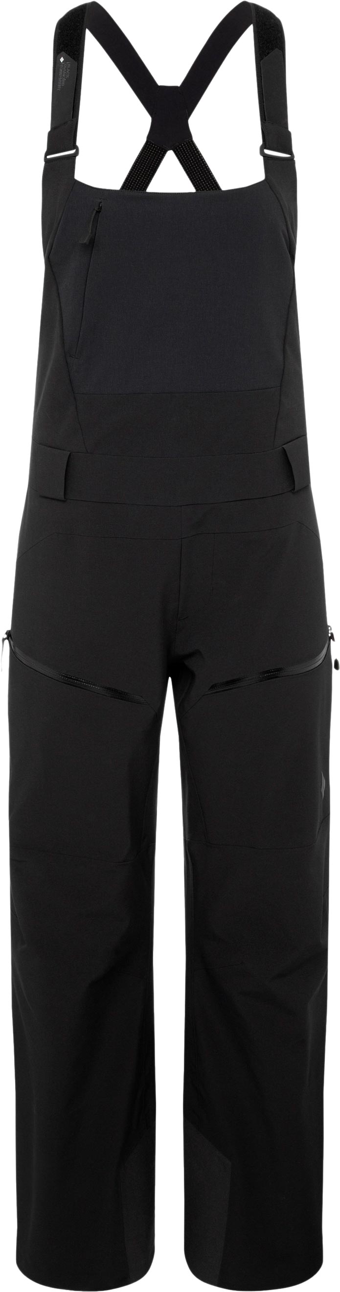 Dreilagige Latzhose W Recon Stretch Bibs Black für Damen Größe L schwarz