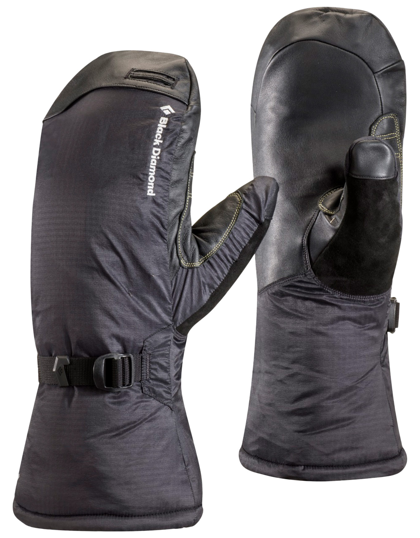 Moufles d'alpinisme en PrimaLoft® - Super Light Mitts Black en Cuir - Taille L - Noir