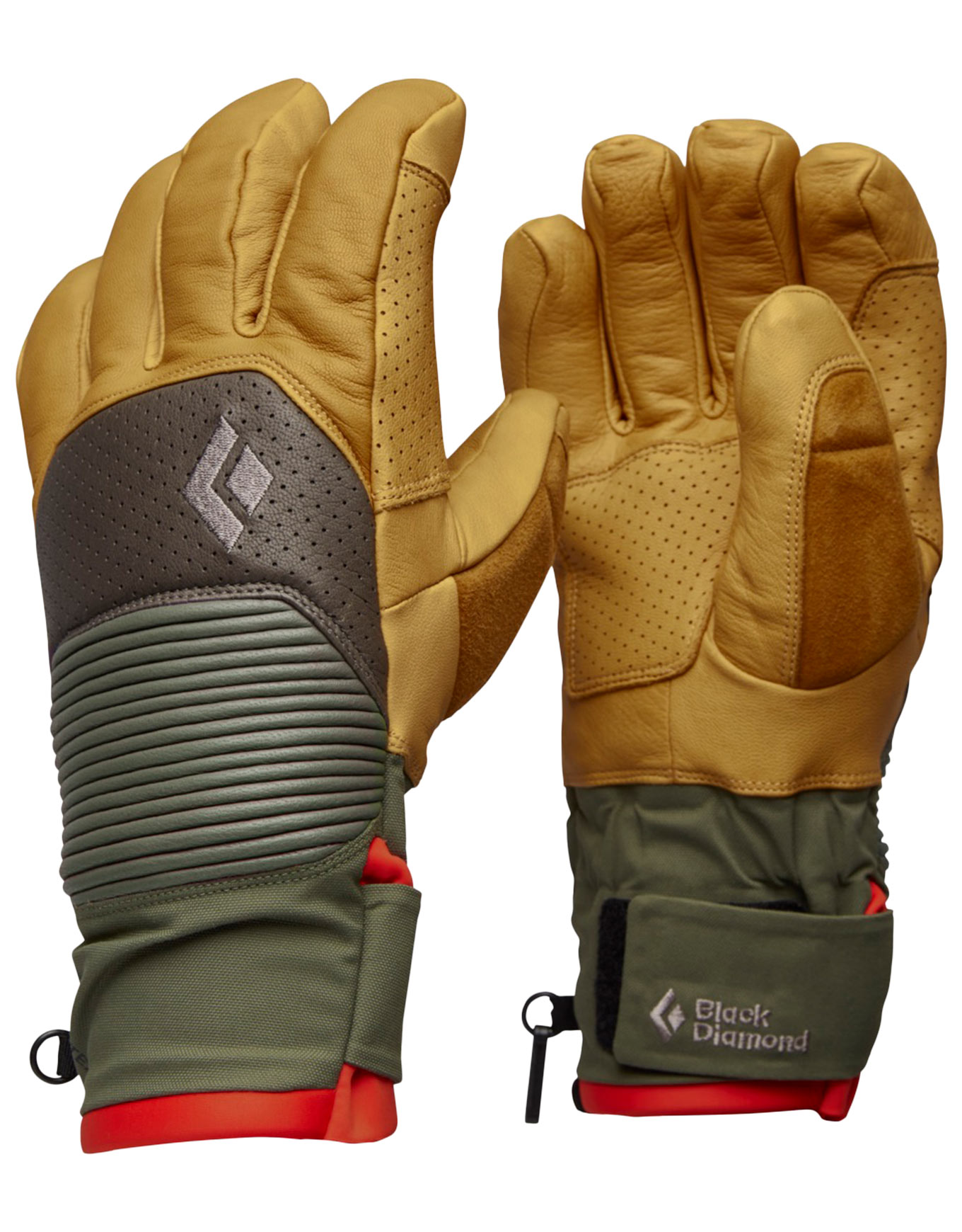 Gants de freeride en PrimaLoft® et en GORE-TEX - Impulse Gloves Beeswax Walnut en Cuir - Taille S - Jaune