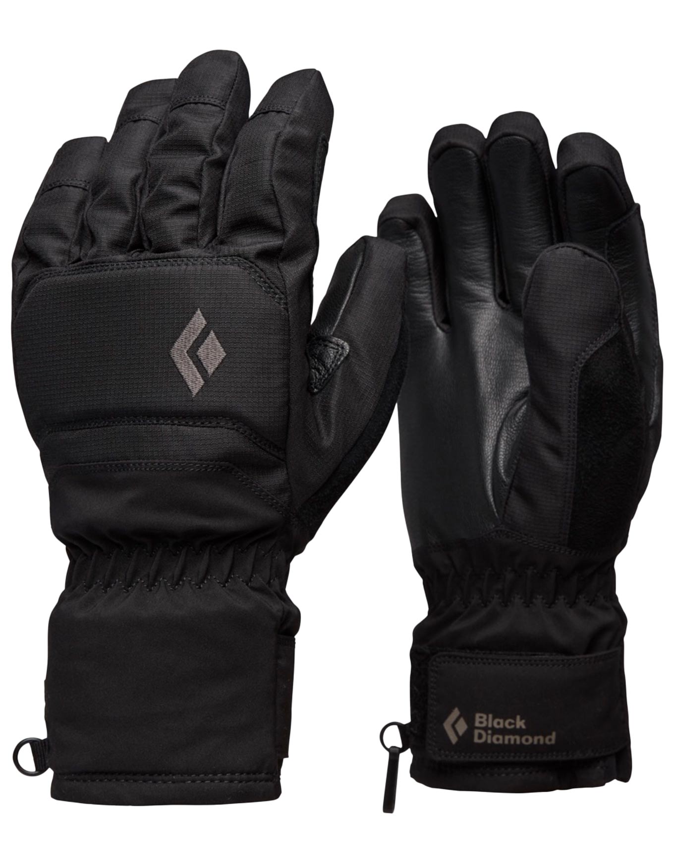 Gants de ski en PrimaLoft® et en GORE-TEX - Mission Gloves Black en Cuir - Taille S - Noir