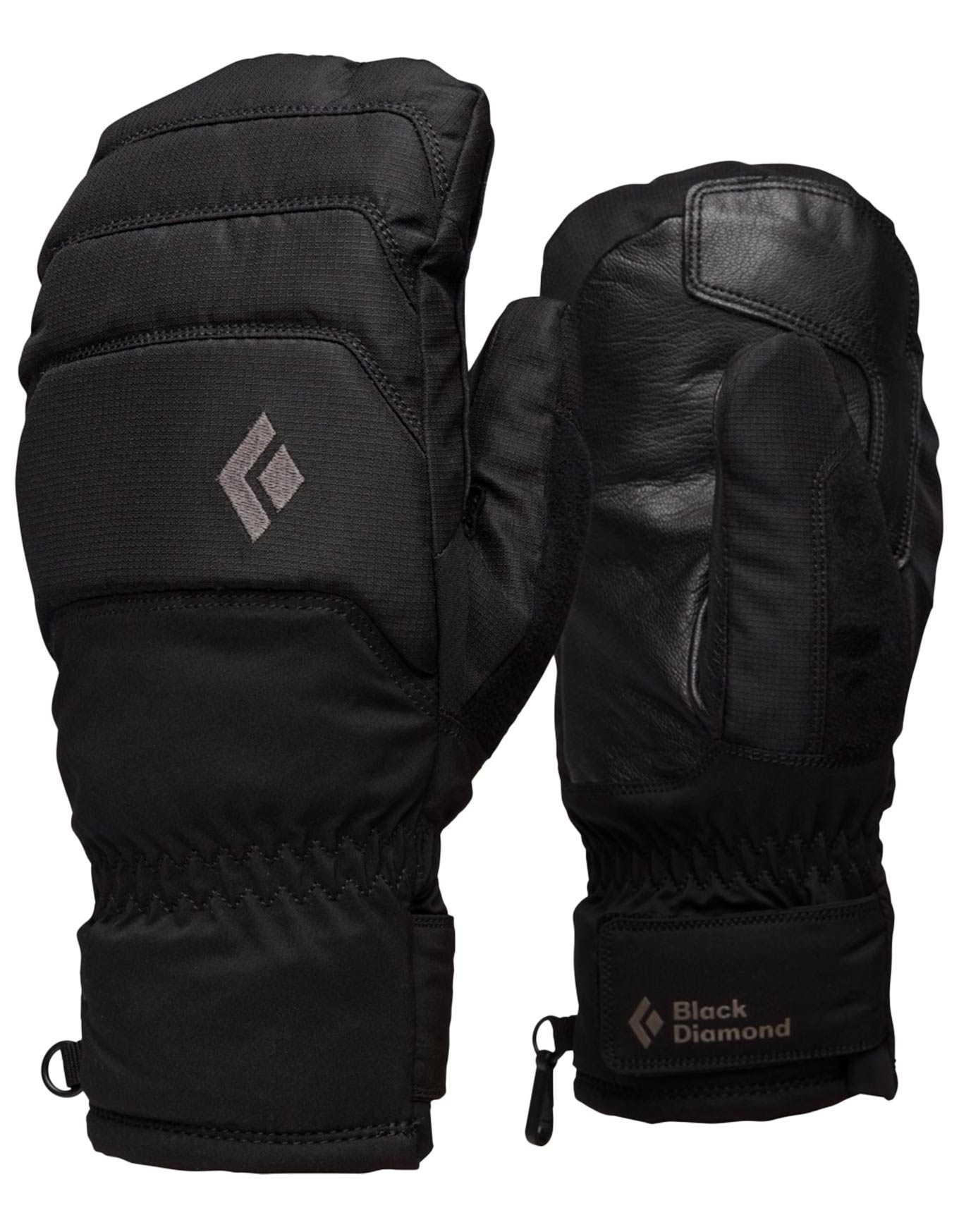 Fäustlinge für Ski aus PrimaLoft® und aus GORE-TEX Mission MX Mitts Black für Herren aus Leder Größe S schwarz
