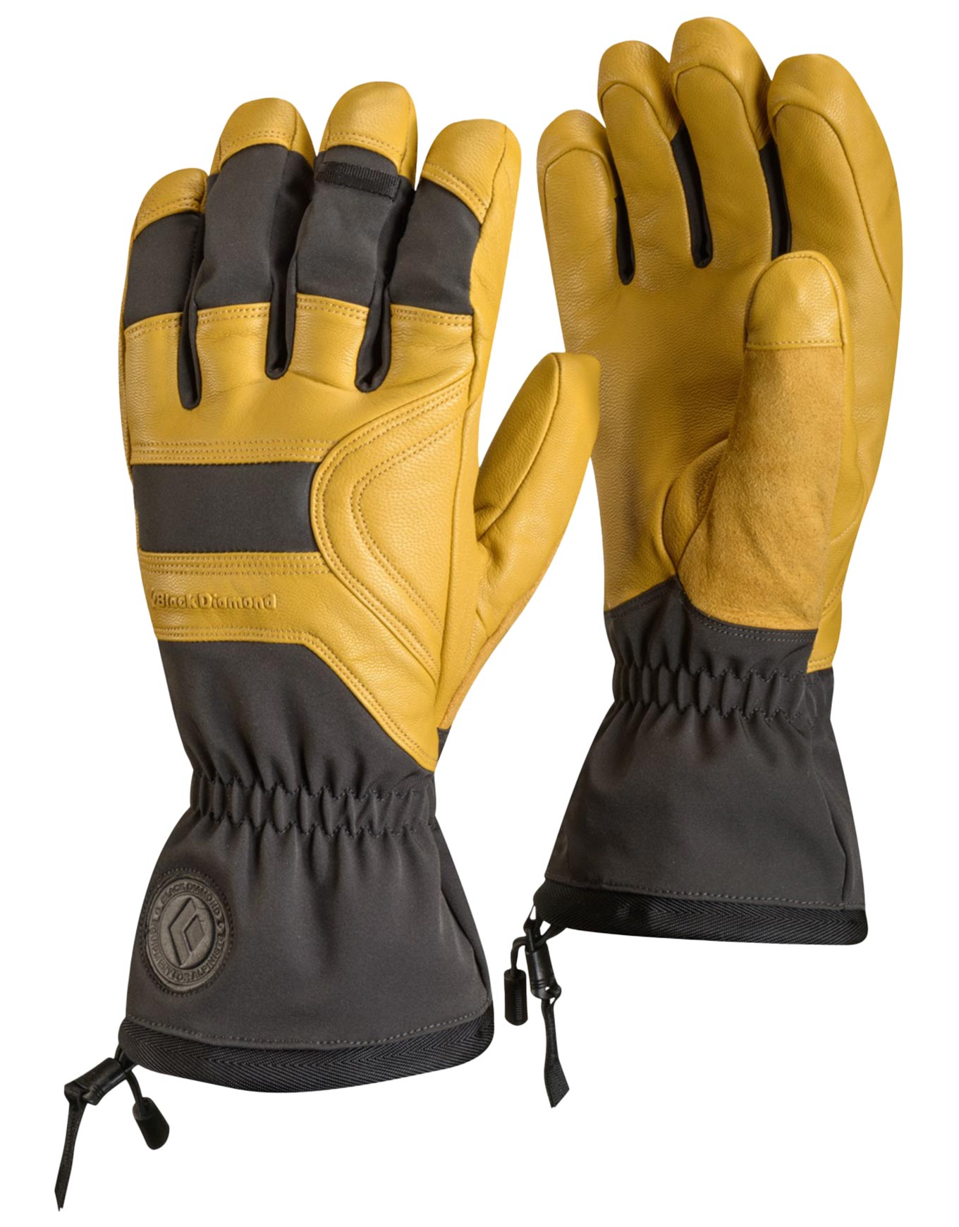Gants en cuir en PrimaLoft® - Patrol Gloves Beeswax en Cuir - Taille S - Jaune
