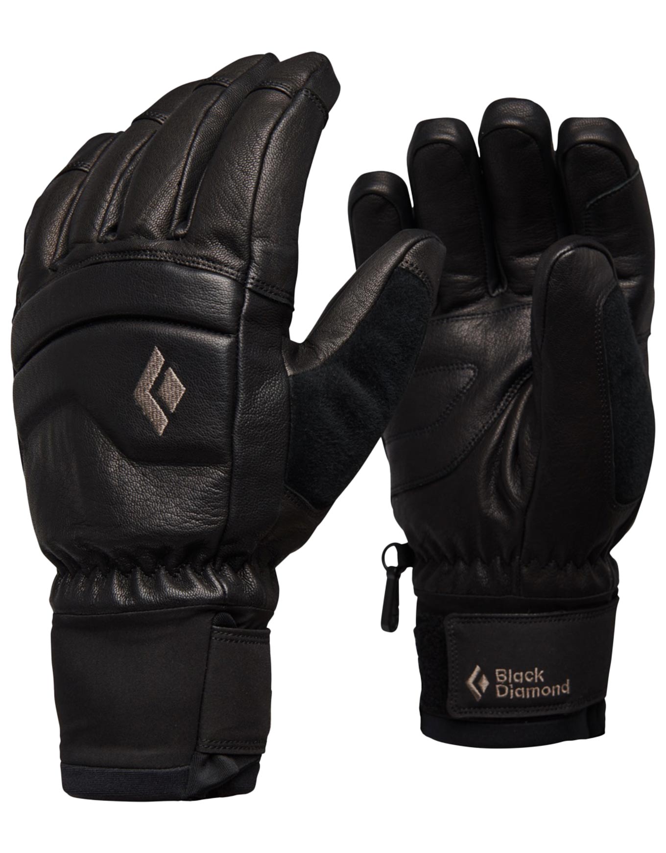 Freeride Handschuhe aus PrimaLoft® Spark Gloves Black Black für Herren aus Leder Größe M schwarz