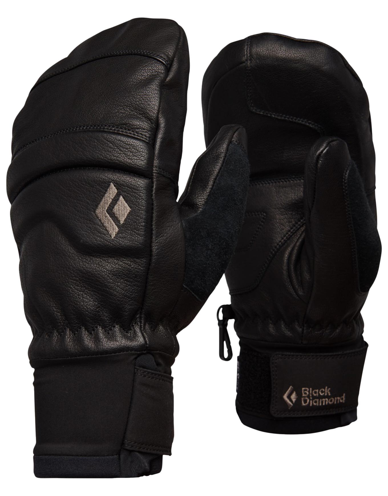 Moufles de freeride en PrimaLoft® - Spark Mitts Black Black en Cuir - Taille L - Noir
