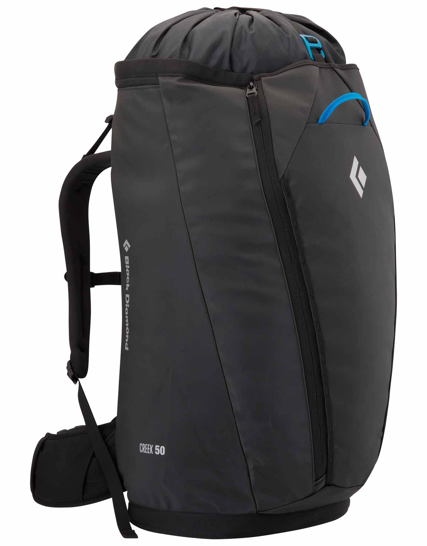 Sac à dos d'escalade résistant et imperméable - Creek 50 Black - Taille S/M - Noir