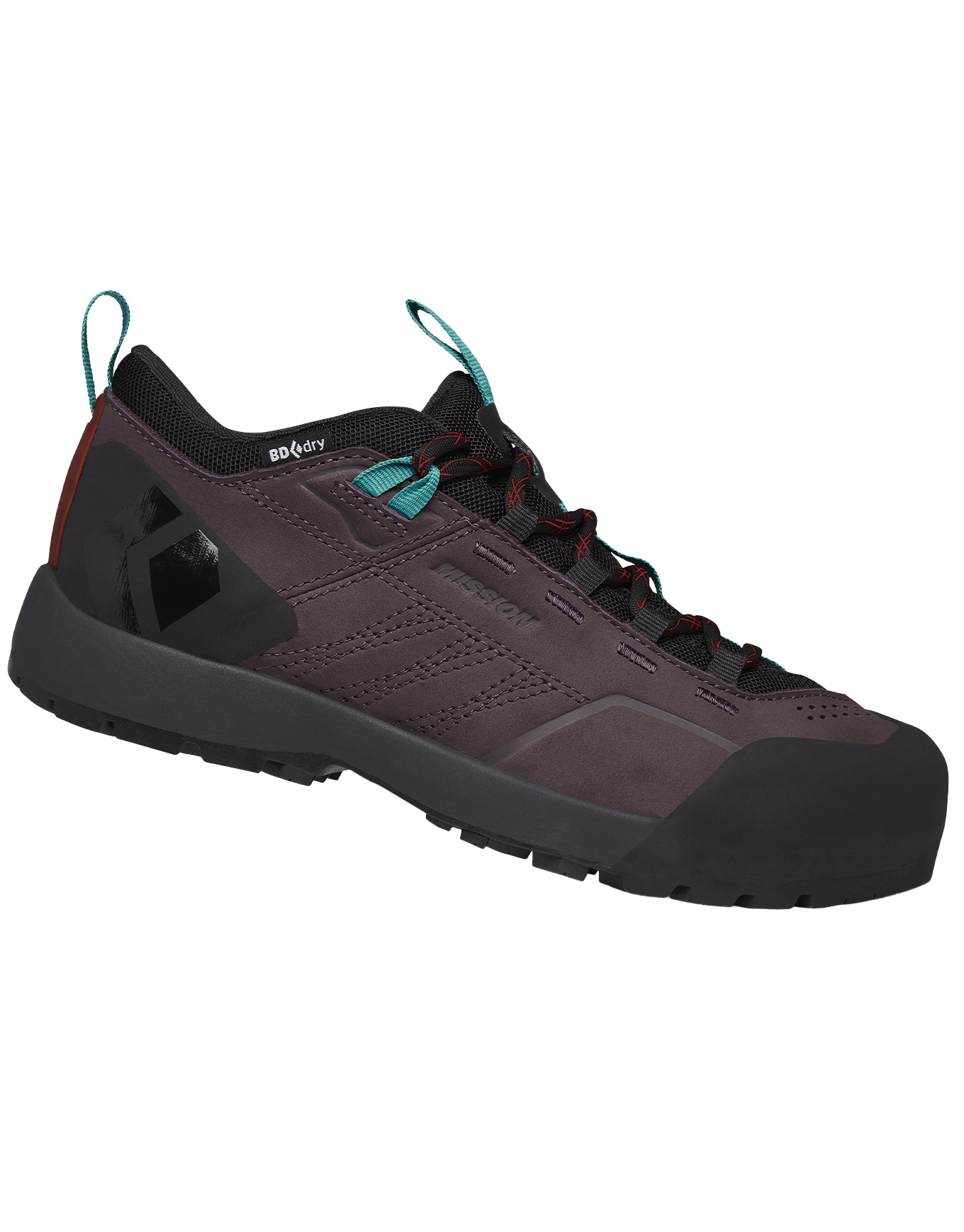 Chaussures d'approche - W Mission Lthr Lw Wp Mulberry/Black en Cuir - Taille 41,5 - Violet