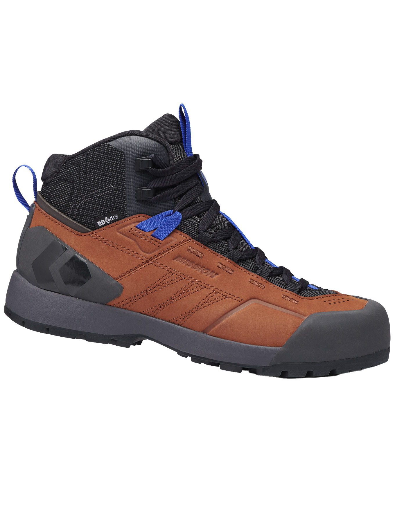 Chaussures d'approche montantes - W Mission Lthr Md Wp Moab Brown en Cuir - Taille 39,5 - Marron