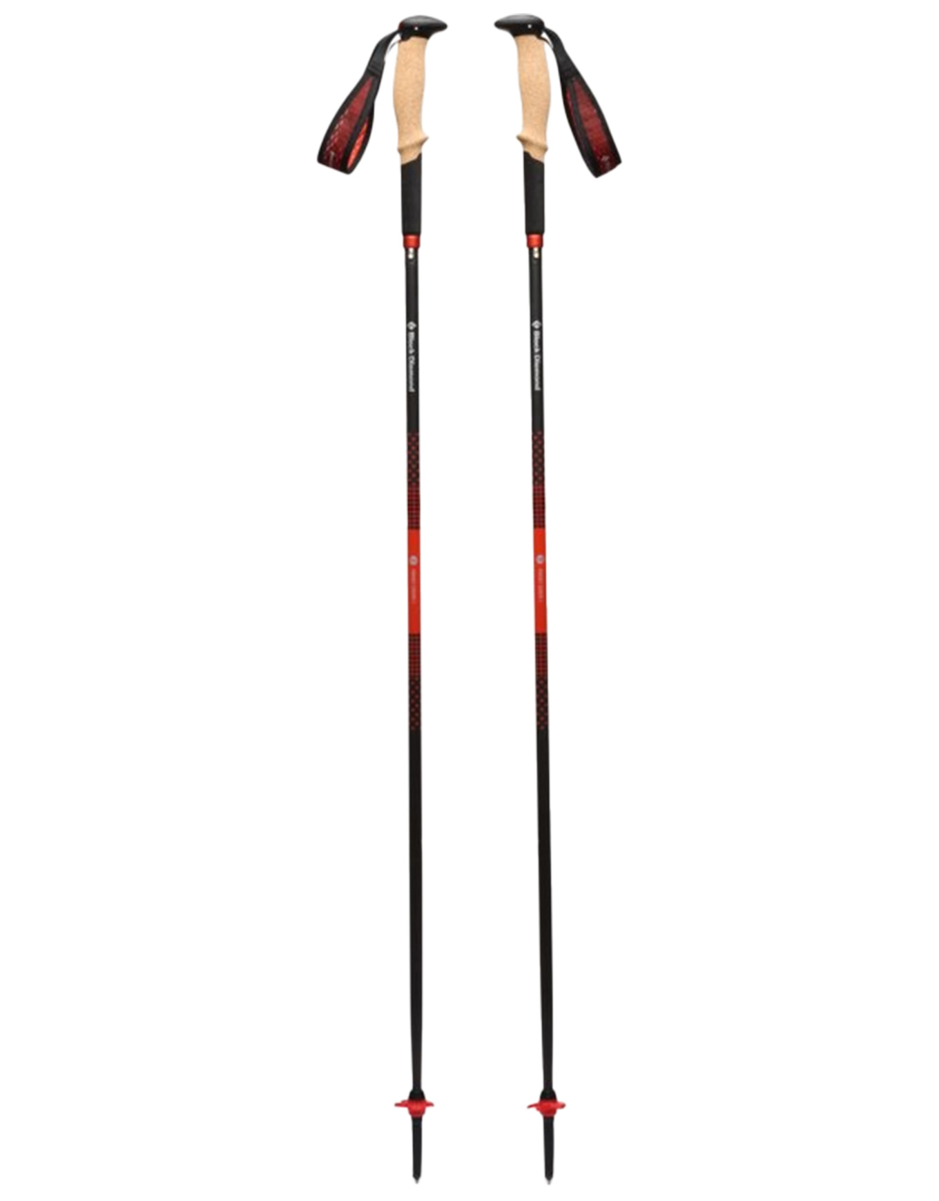 Bâtons de randonnée 4 saisons en carbone - Pursuit Carbon Z Octane - Taille 130 cm - Orange