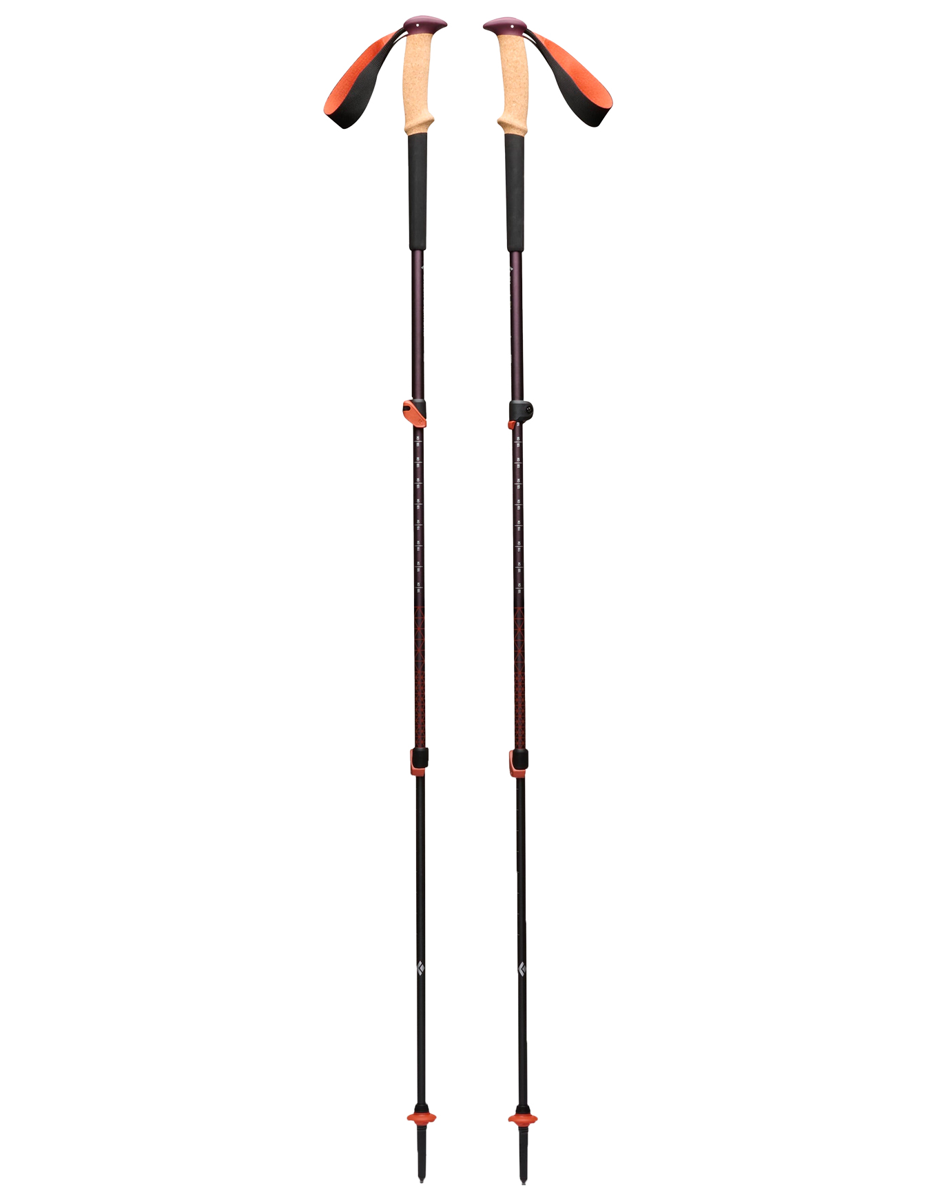 Bâtons de randonnée - Trail Cork Trekking Poles Fig en Aluminium - Bordeaux