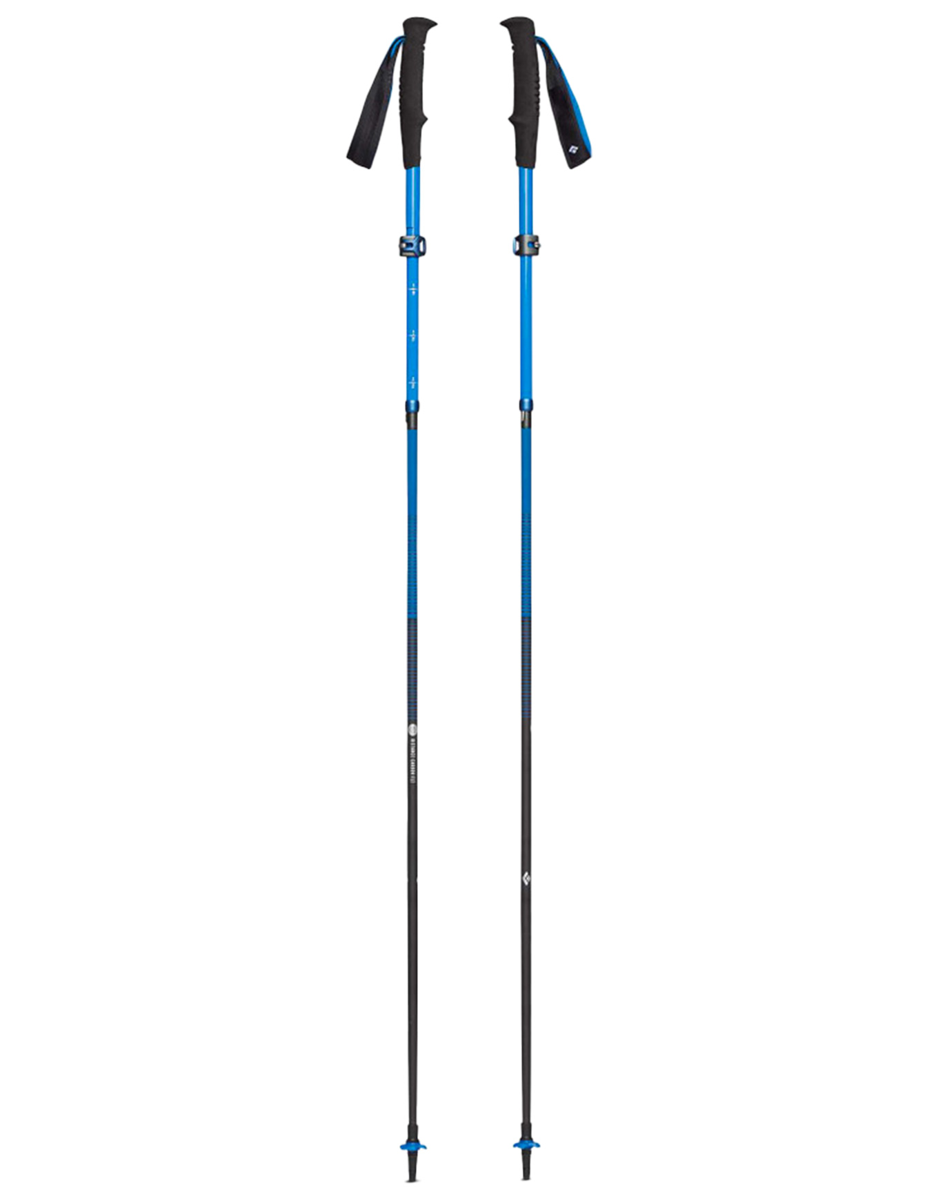 Bâtons de trail en carbone - Distance Carbon Flz Desert Sky en Nylon - Taille 140 cm - Bleu