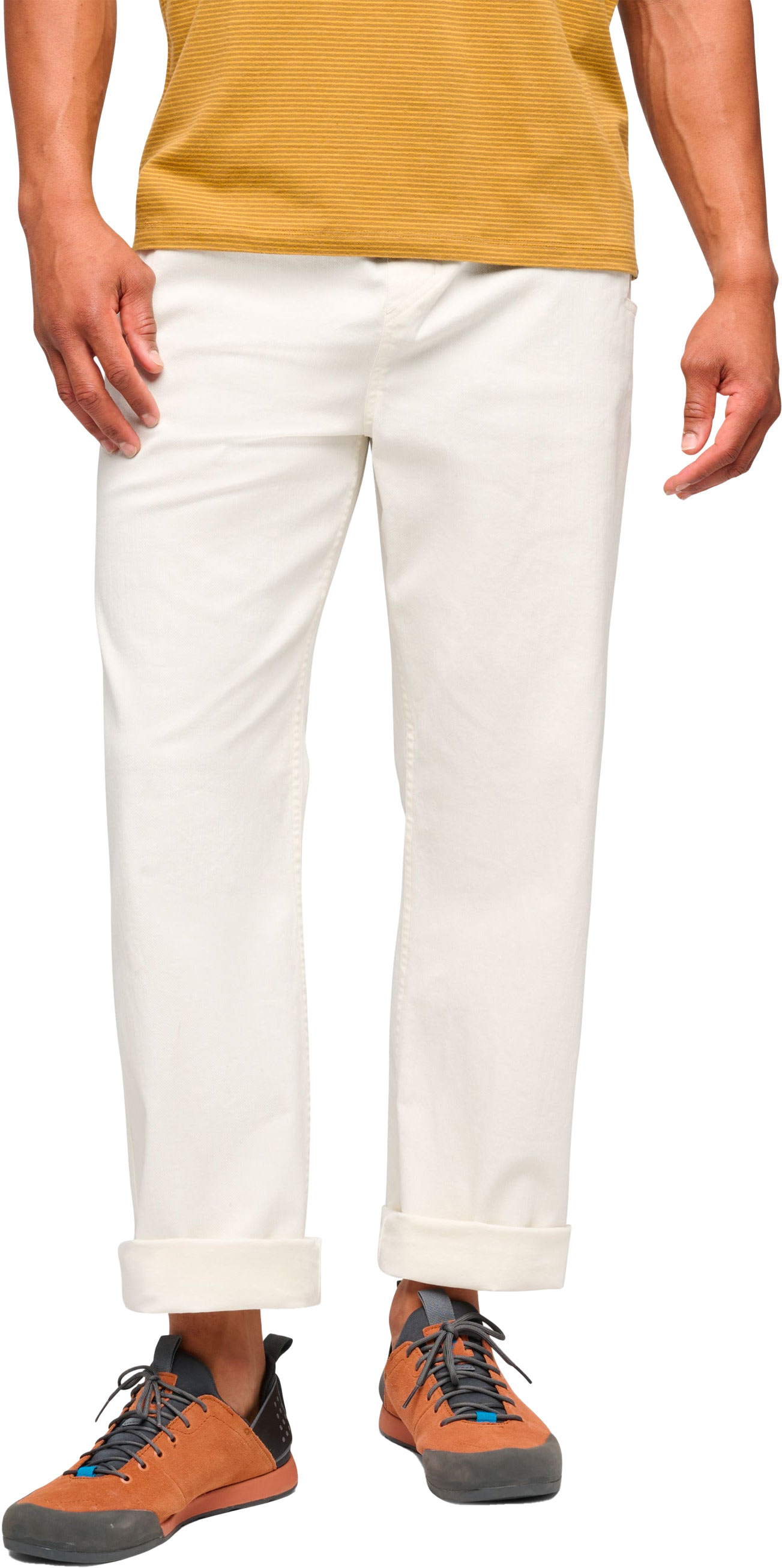 Pantalon d'escalade en coton biologique - M Dirtbag Pants Off White en Coton - Taille S - Blanc