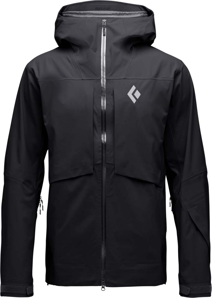 Skijacke M Factor Shell Black für Herren Größe S schwarz